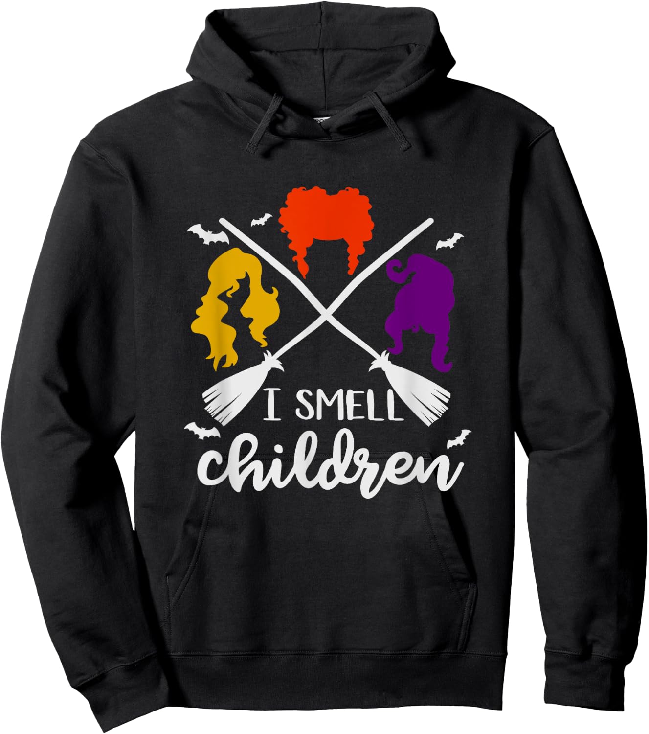 I Smell Children Funny Witch Halloween Lazy Costume Gift Hoodie - Hoodie | Black