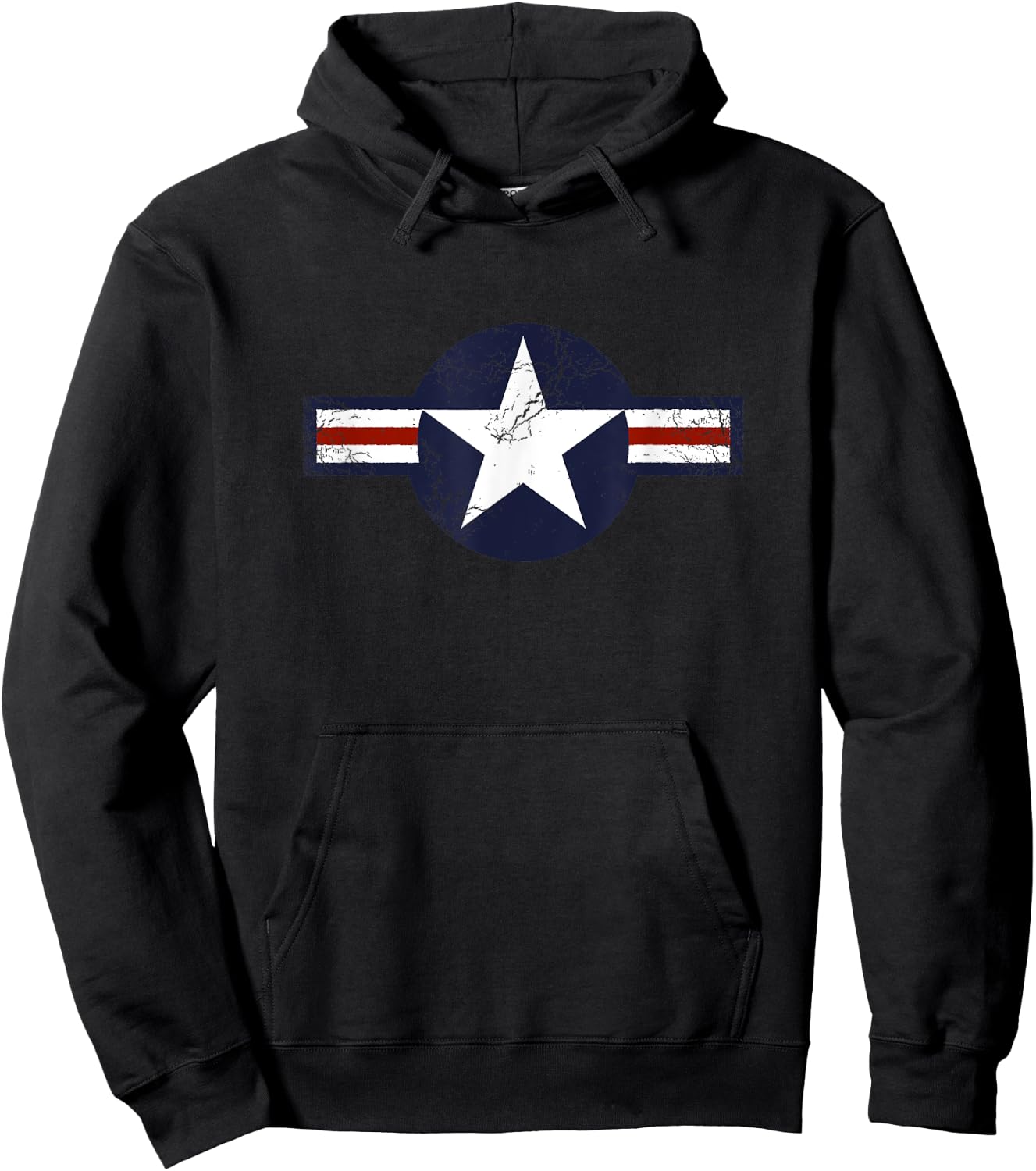United States Military Roundel Aviation Gift Pilot Hoodie - Hoodie | Black