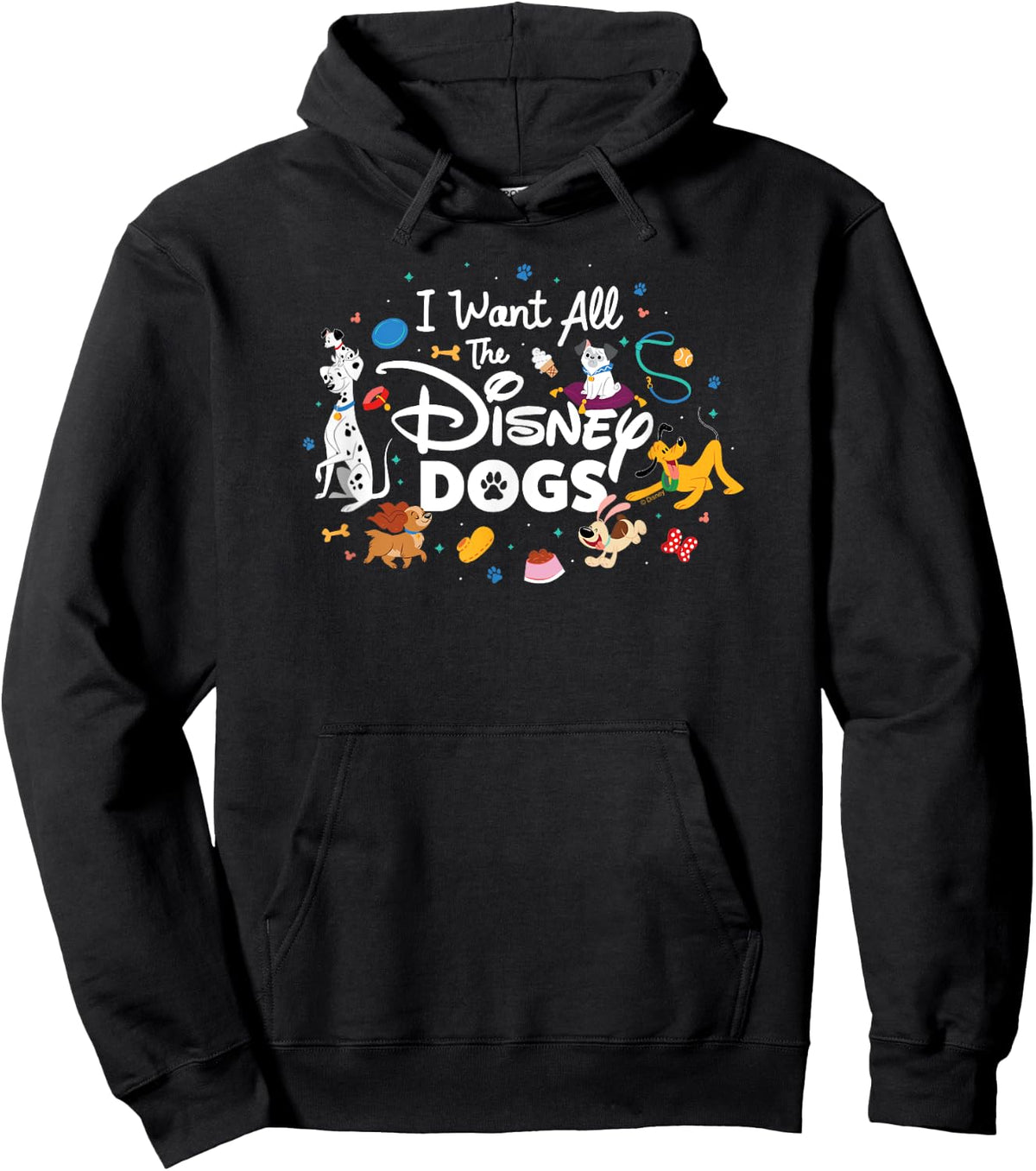 Disney - I Want All The Disney Dogs! Hoodie - Hoodie | Black