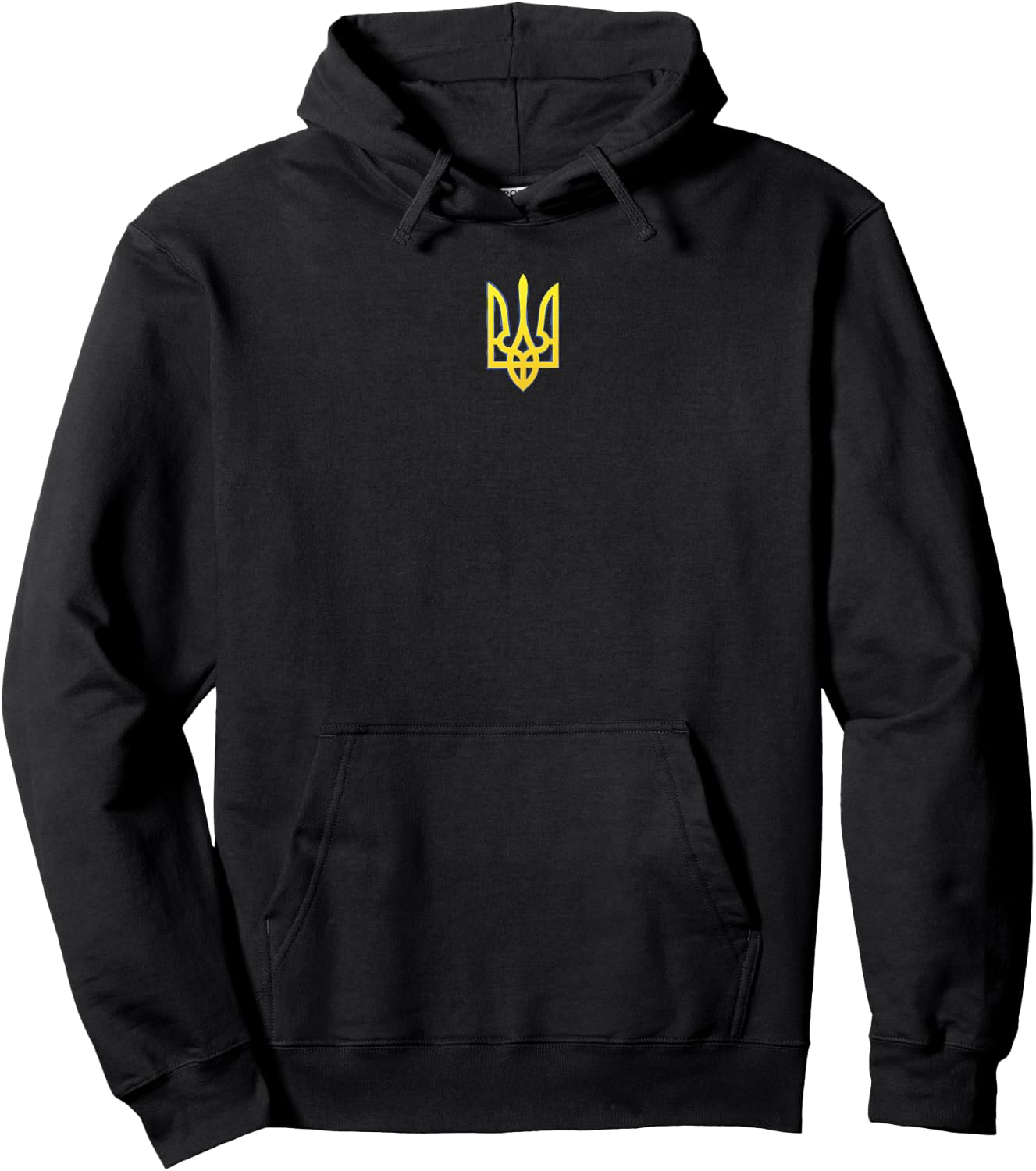 Ukraine Shirt Ukrainian Trident Military Zelensky Emblem Hoodie - Hoodie | Black