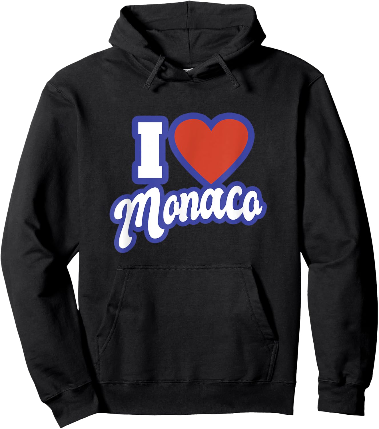 I Love Monaco Hoodie - Hoodie | Black
