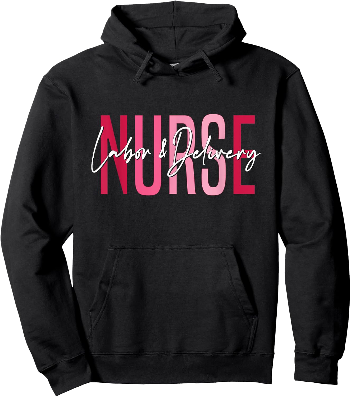 Labor and Delivery Nurse Vintage LD Nurse Appreciation Day Hoodie - Hoodie | Black