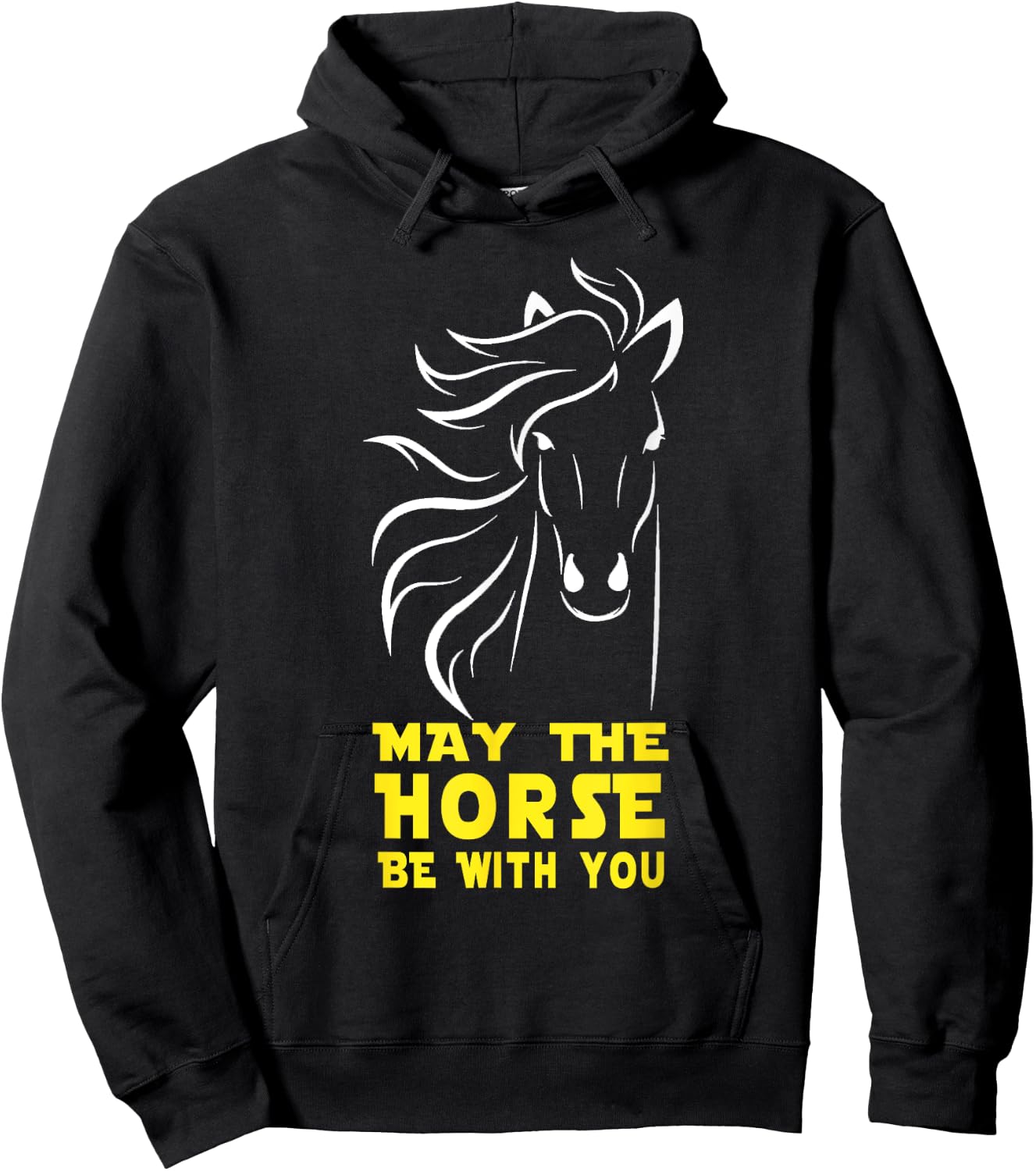 May The Horse Be With You Hoodie - Hoodie | Black
