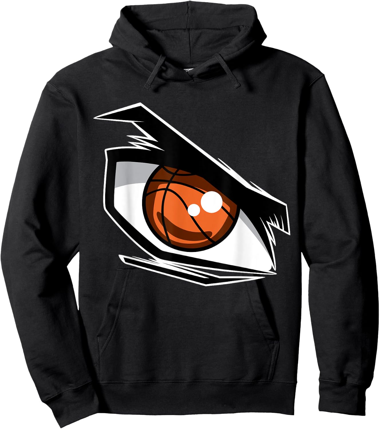 Basketball Teens Boys Girls Anime Fan Angry Eye Graphic Hoodie - Hoodie | Black