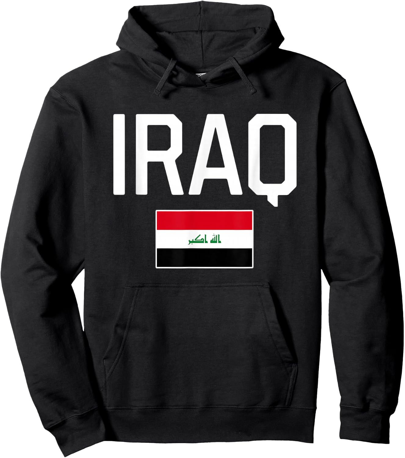 Iraq Flag Women Kids Boys Girls Hoodie - Hoodie | Black