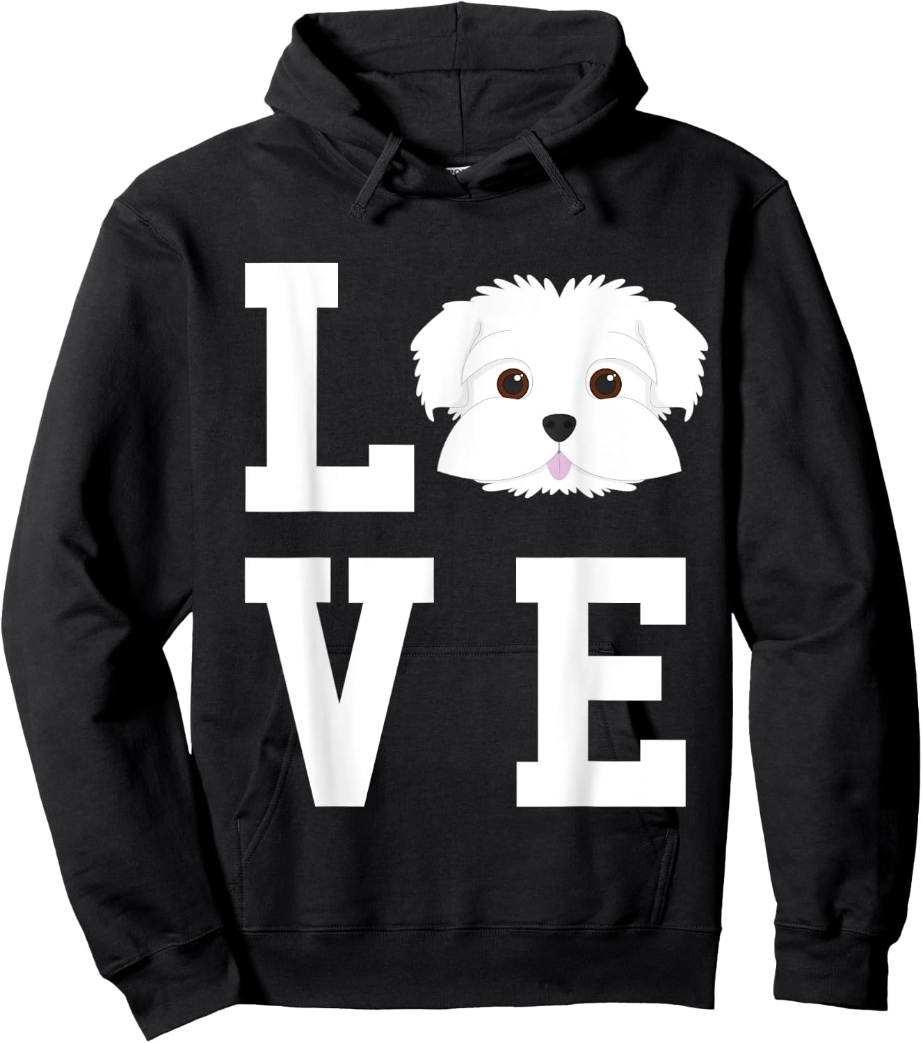 I Love My Maltese Dog Lover Hoodie - Hoodie | Black