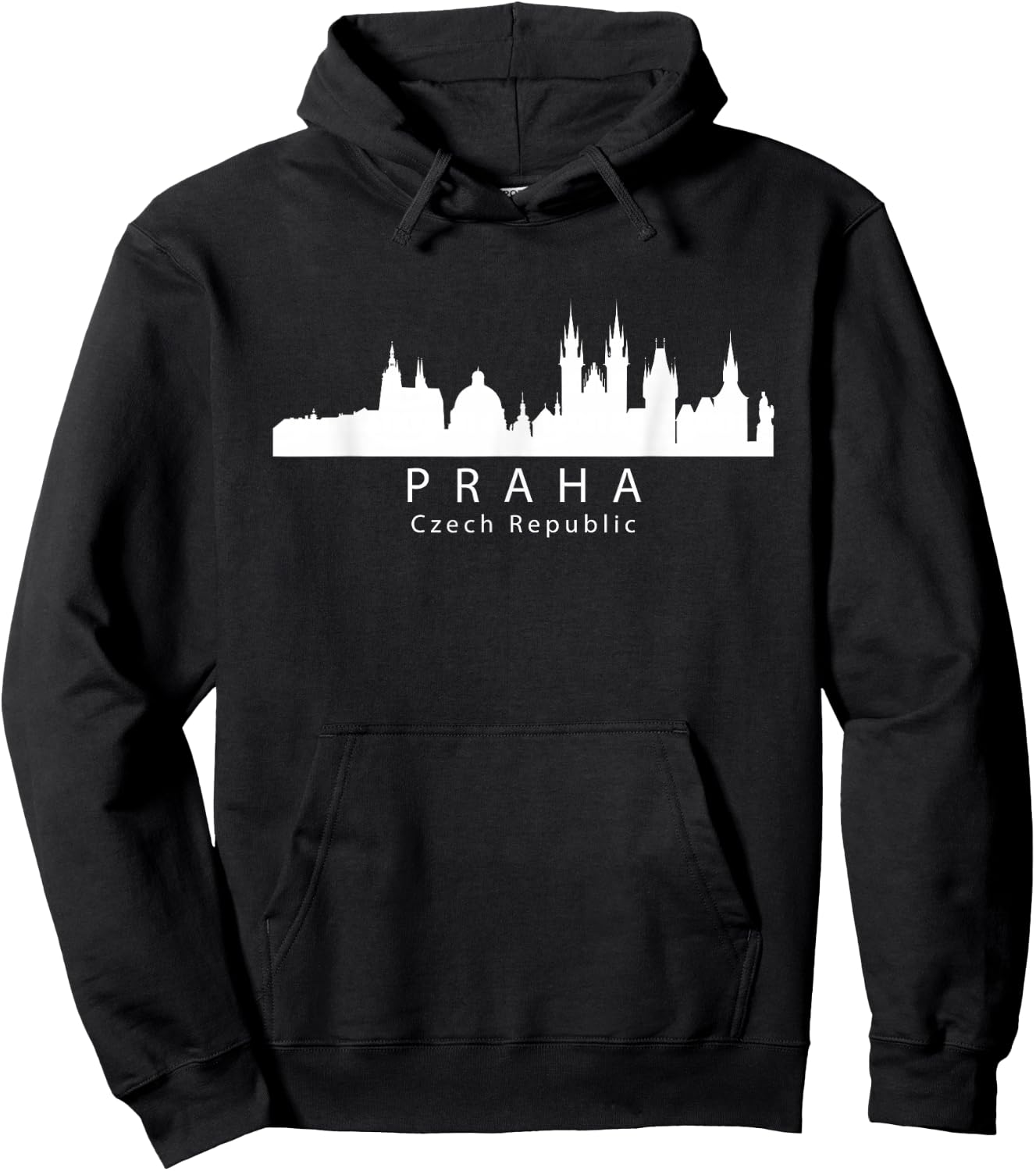 Praha Prague Czech Republic Skyline Hoodie - Hoodie | Black