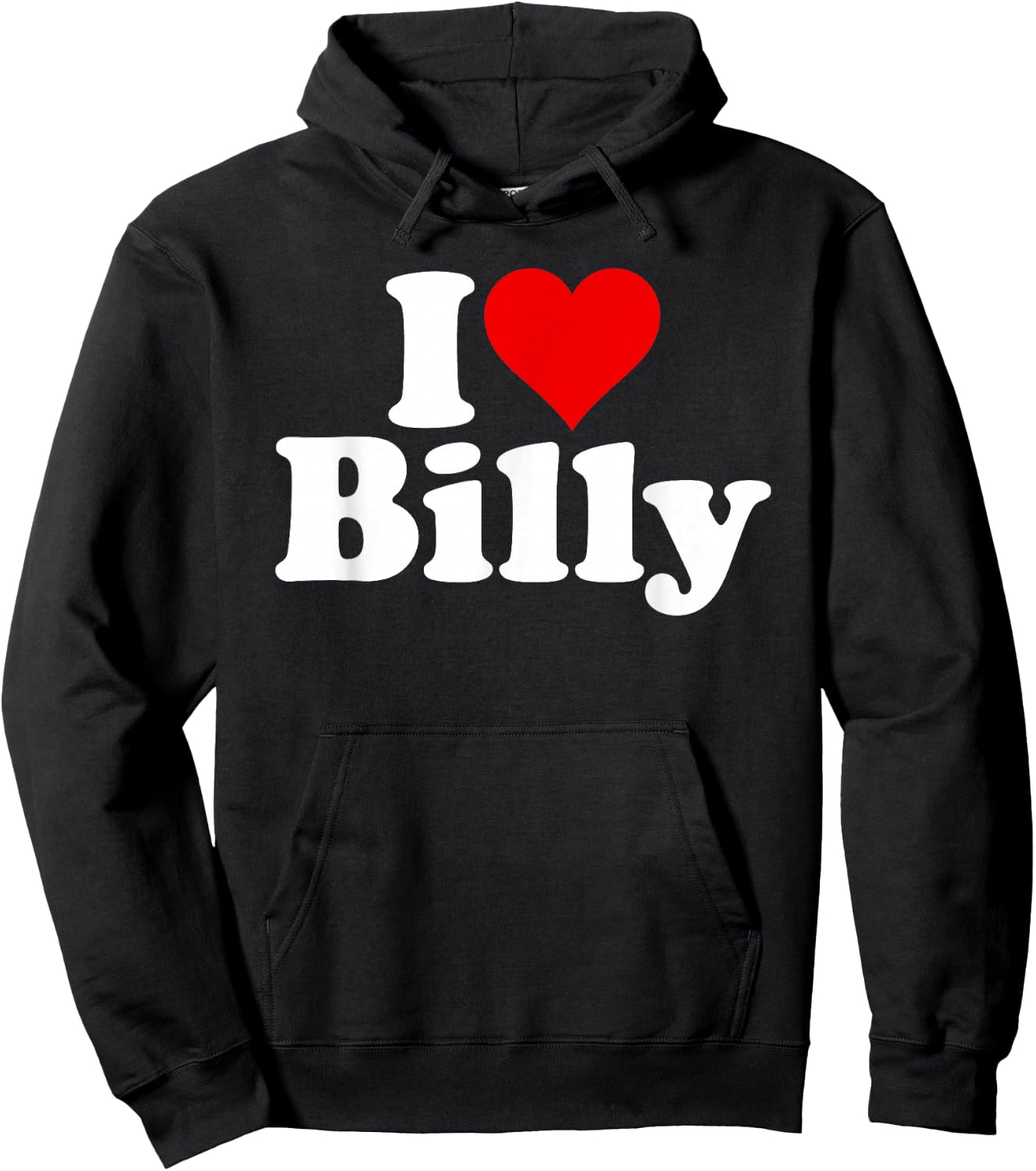 I Love Heart Billy Bill William Hoodie - Hoodie | Black