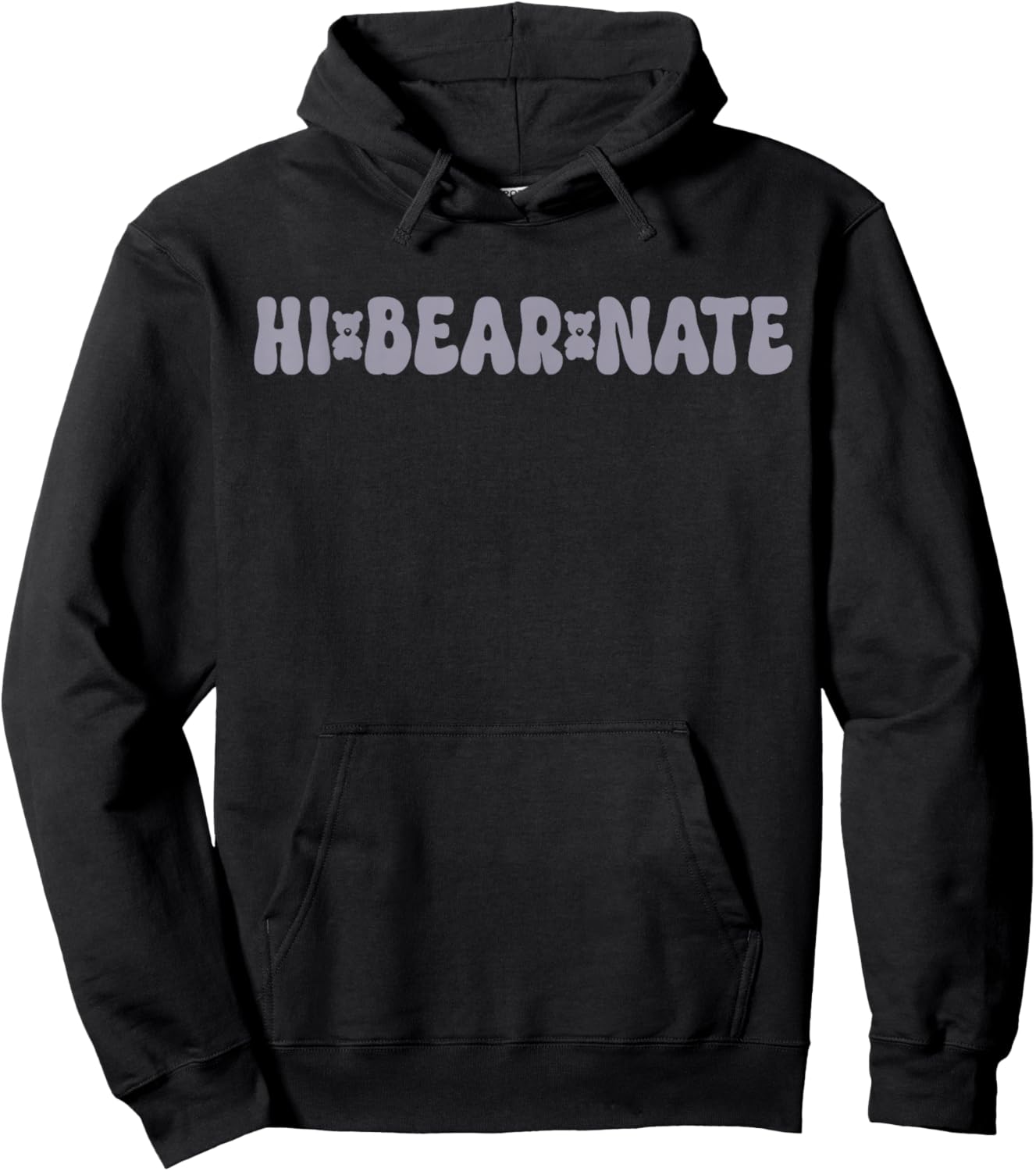 Hi Bear Nate Hoodie - Hoodie | Black