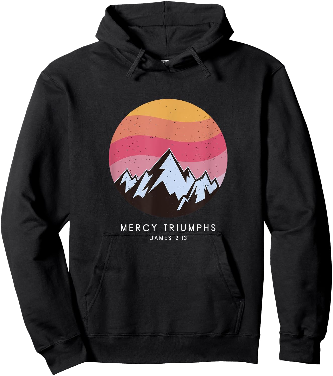 Mercy Triumphs James 2:13 - Christian Bible Verse Hoodie - Hoodie | Black