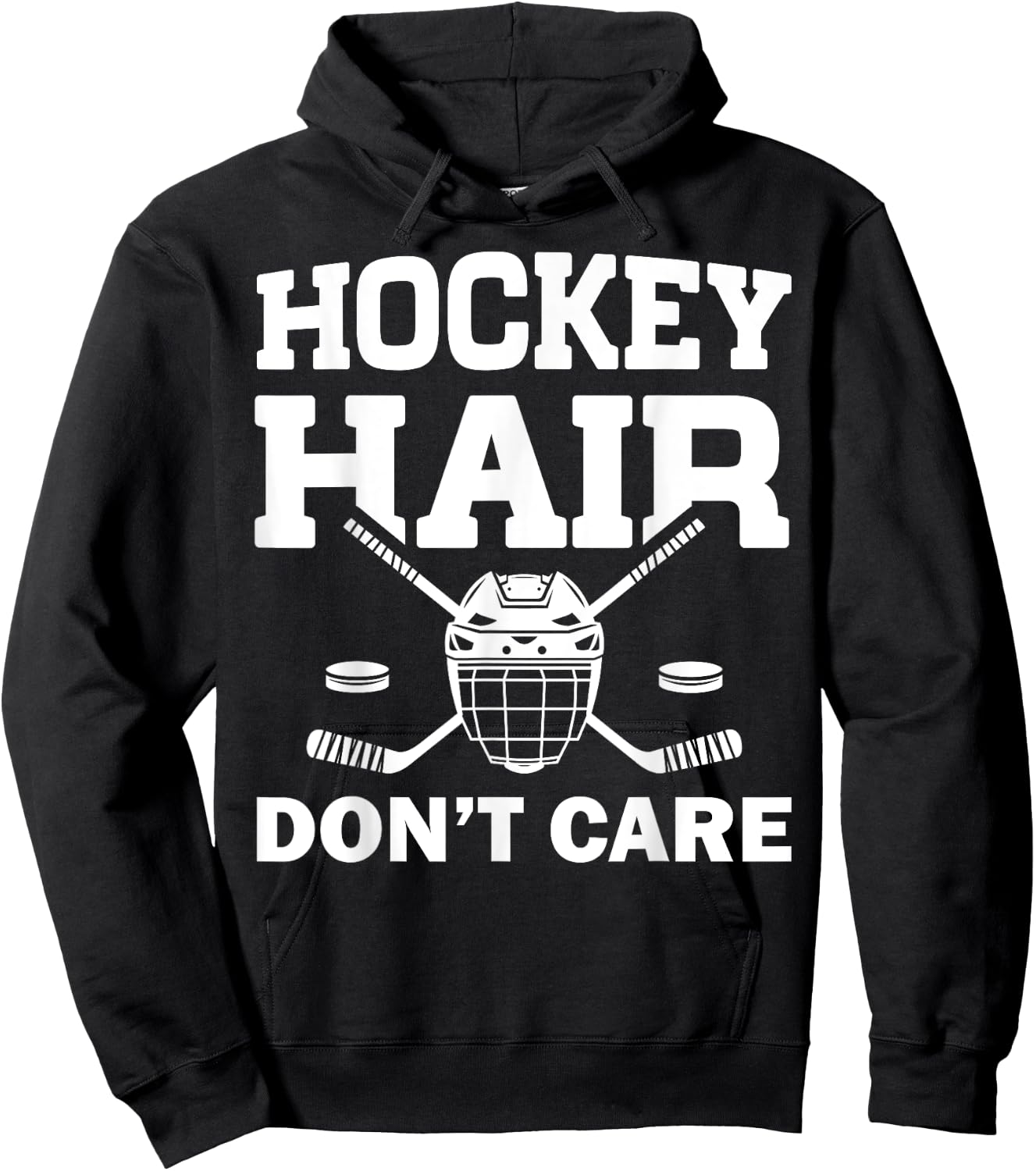 Funny Ice Hockey Design For Girls Women Ice Hockey Player Hoodie - Hoodie | Black