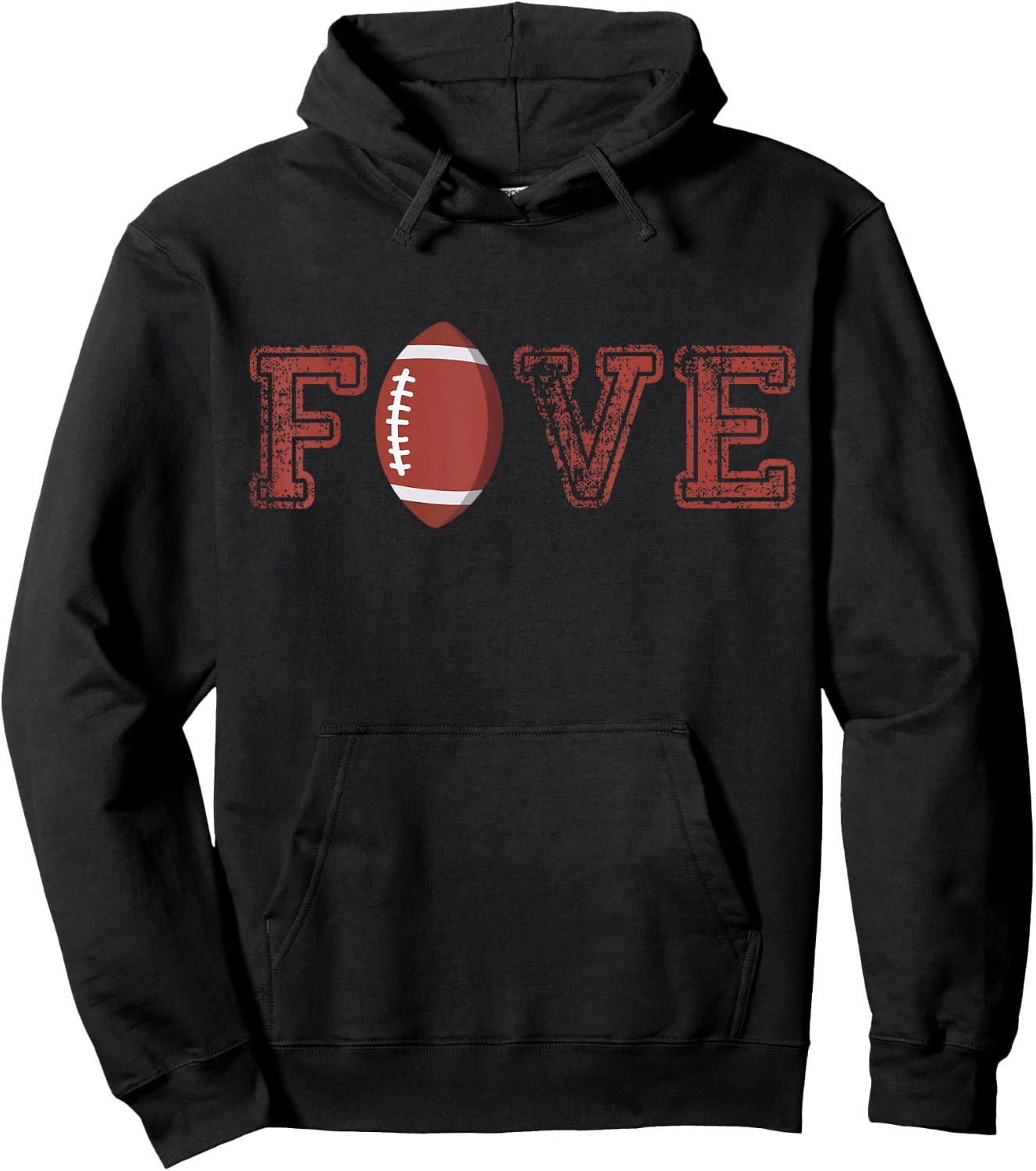5th Birthday Boy Five Year Old Football 5 Matching Family Hoodie - Hoodie | Black