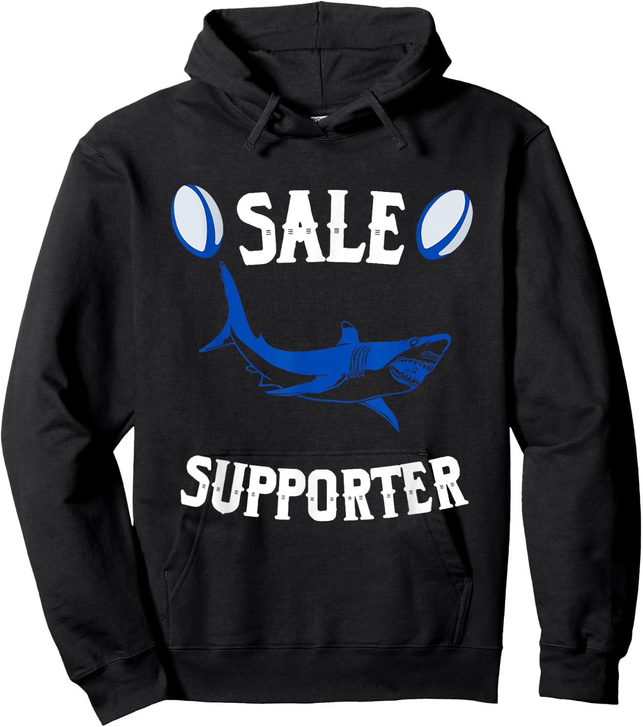 Sale Supporter Rugby Rugbyman Funny Rugby Ball Hoodie - Hoodie | Black