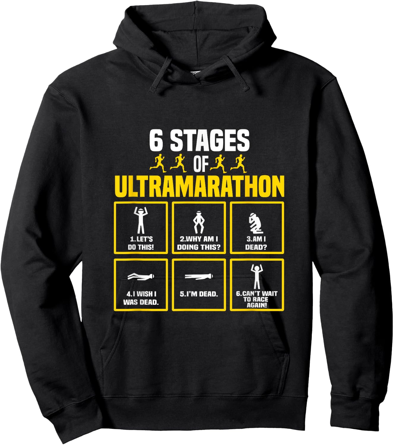 Ultrarunner Shoes for Ultramarathon 100 Miles Ultra Runner Hoodie - Hoodie | Black