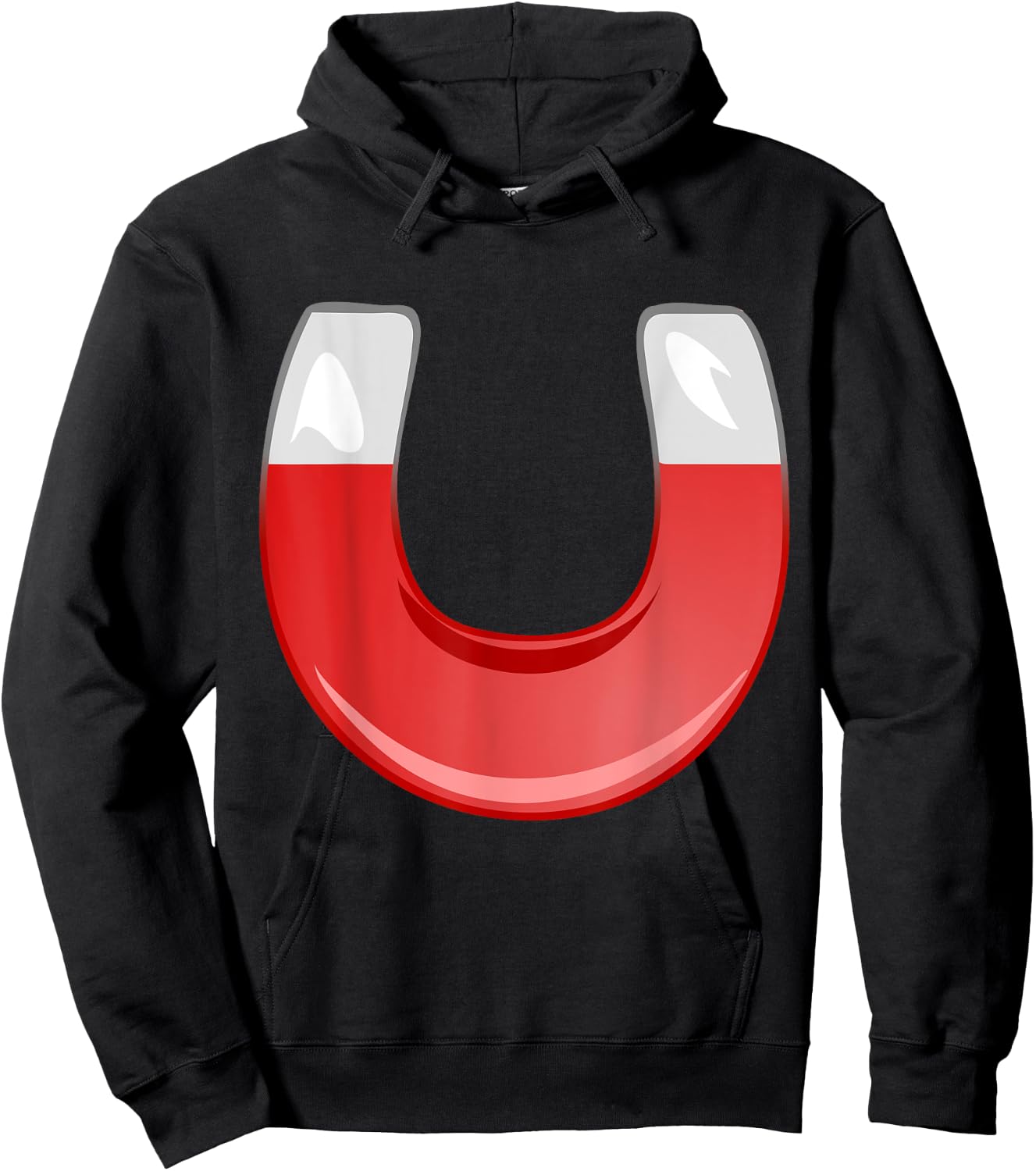Horseshoe Magnet Metal Magnetic Magnetism Hoodie - Hoodie | Black
