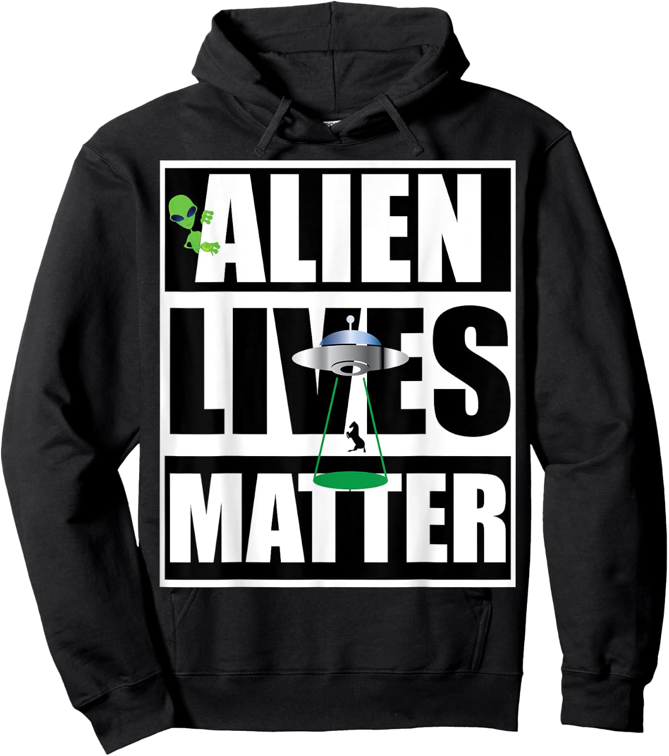 Alien Lives Matter Protest Hoodie - Hoodie | Black