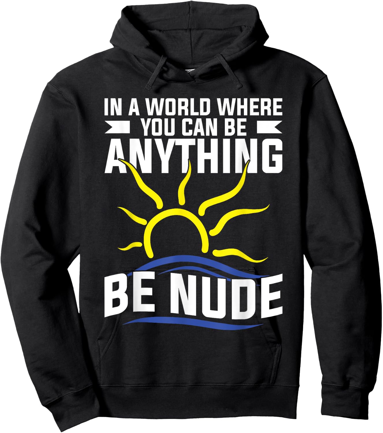 Nudist Stuff Nakedness Naked Freedom Lover Naturism Hoodie - Hoodie | Black