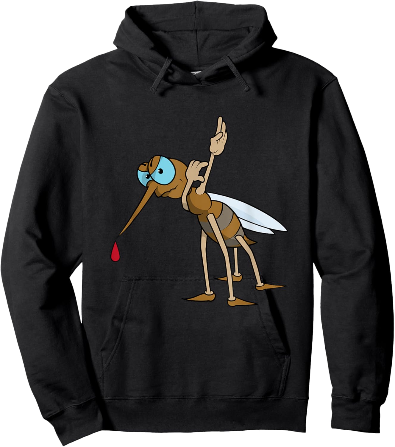 Dabbing Mosquito - Funny Mosquito Dab Hoodie - Hoodie | Black