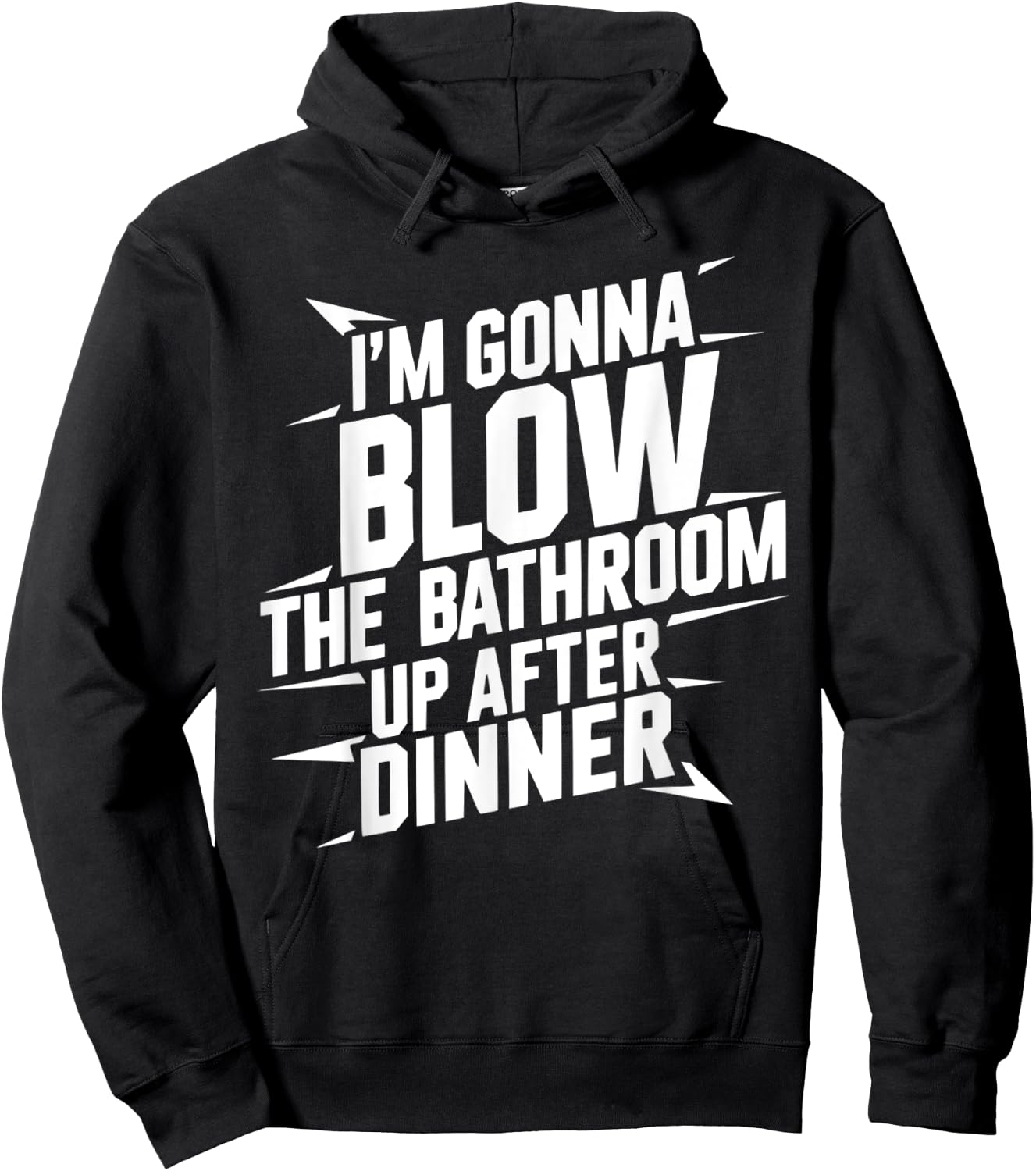 Funny Blow the Bathroom Adult Humor Inappropriate Offensive Hoodie - Hoodie | Black