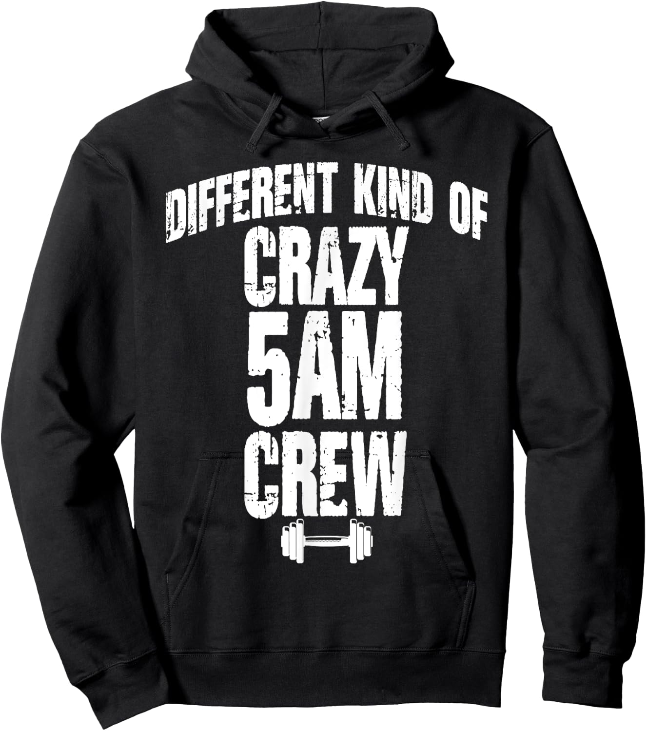 Funny Gym Lover Workout Squad 5AM Crew Exercise Club Fitness Hoodie - Hoodie | Black