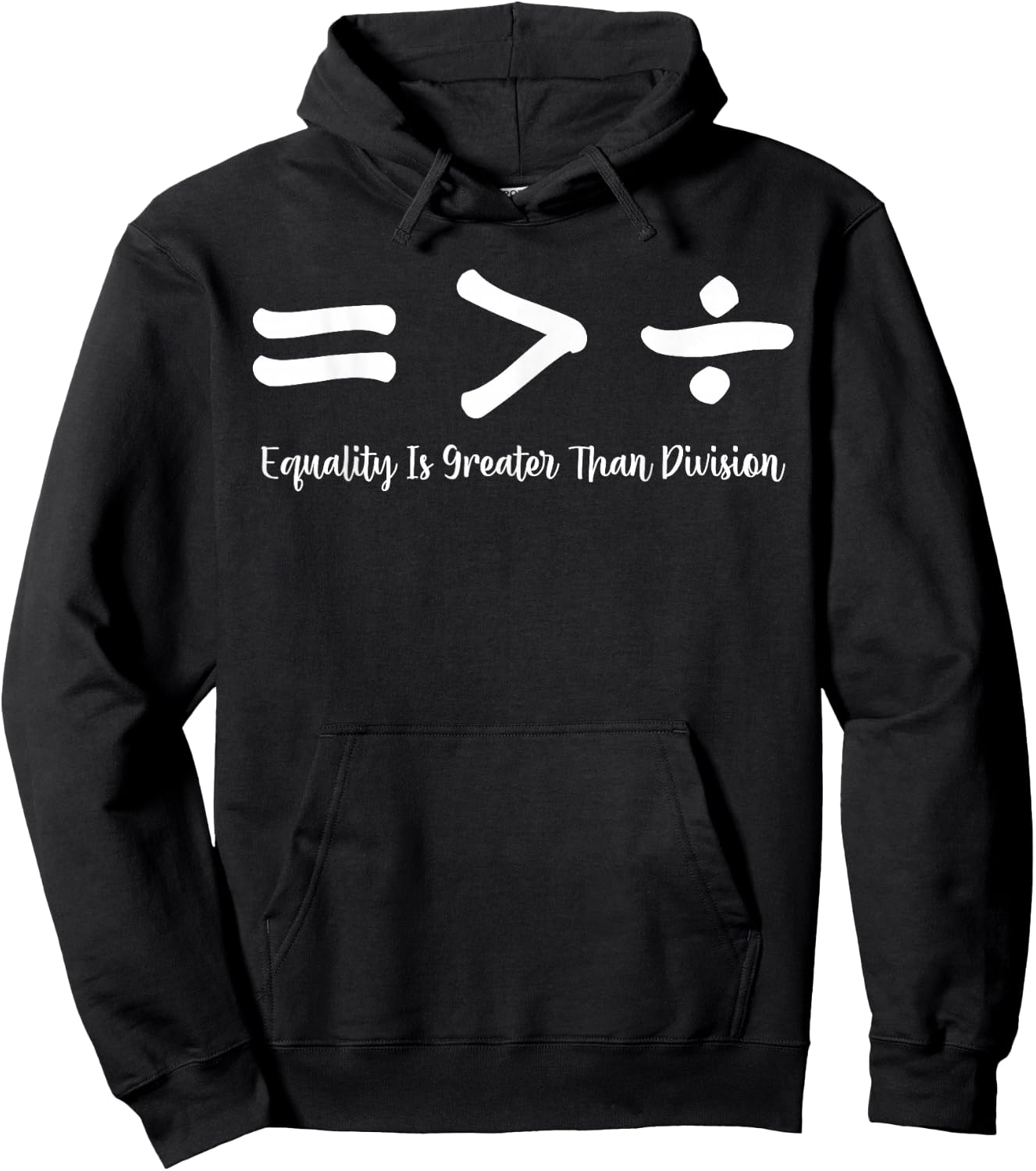 Equality Is Greater Than Division Black History BLM Melanin Hoodie - Hoodie | Black