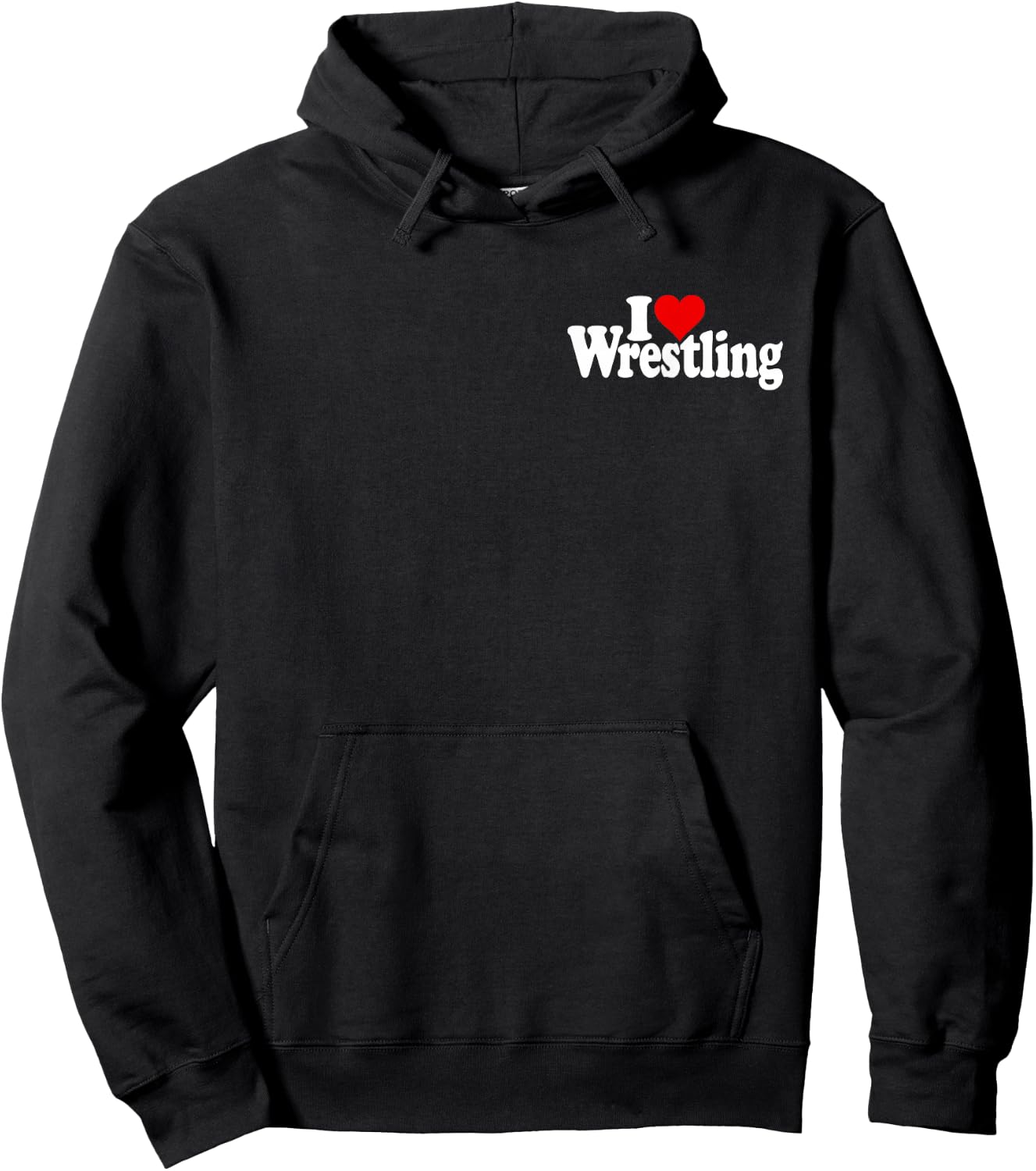 I Love Heart Wrestling Hoodie - Hoodie | Black