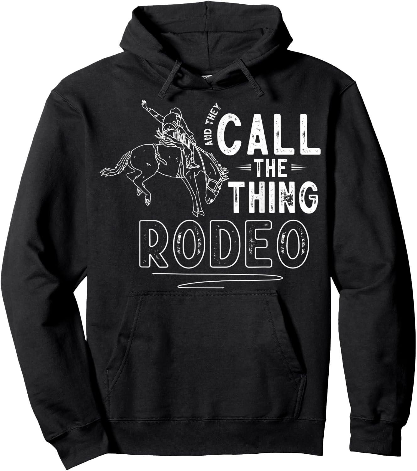 Horse Riding Equestrian Horse Owner Western Horse Rodeo Hoodie - Hoodie | Black