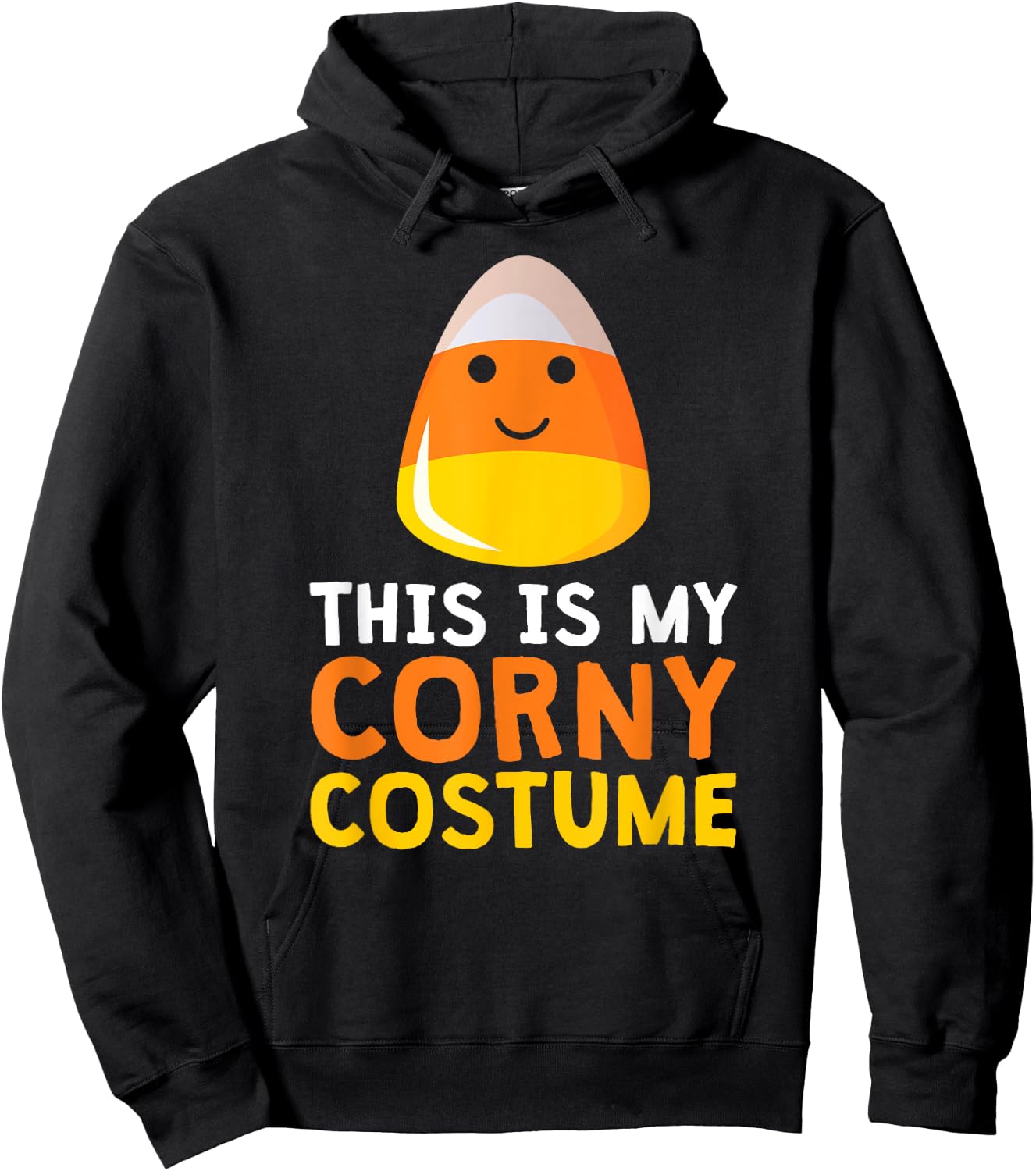 This Is My Corny Costume Funny Candy Corn Halloween Hoodie - Hoodie | Black