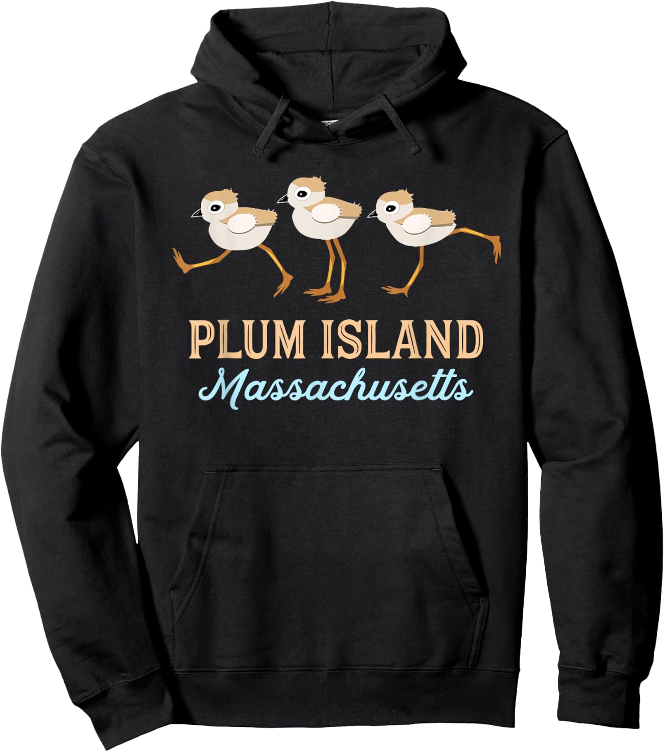 Plum Island Piping Plovers Hoodie - Hoodie | Black