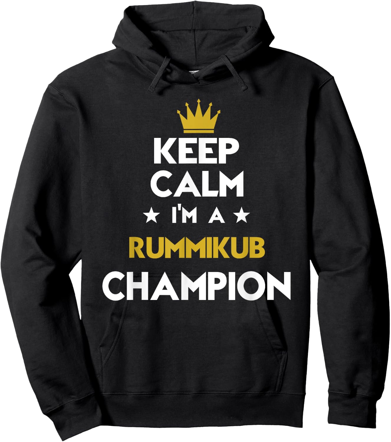 Keep Calm I'm A Rummikub Champion Funny Sport Hobby Legend Hoodie - Hoodie | Black