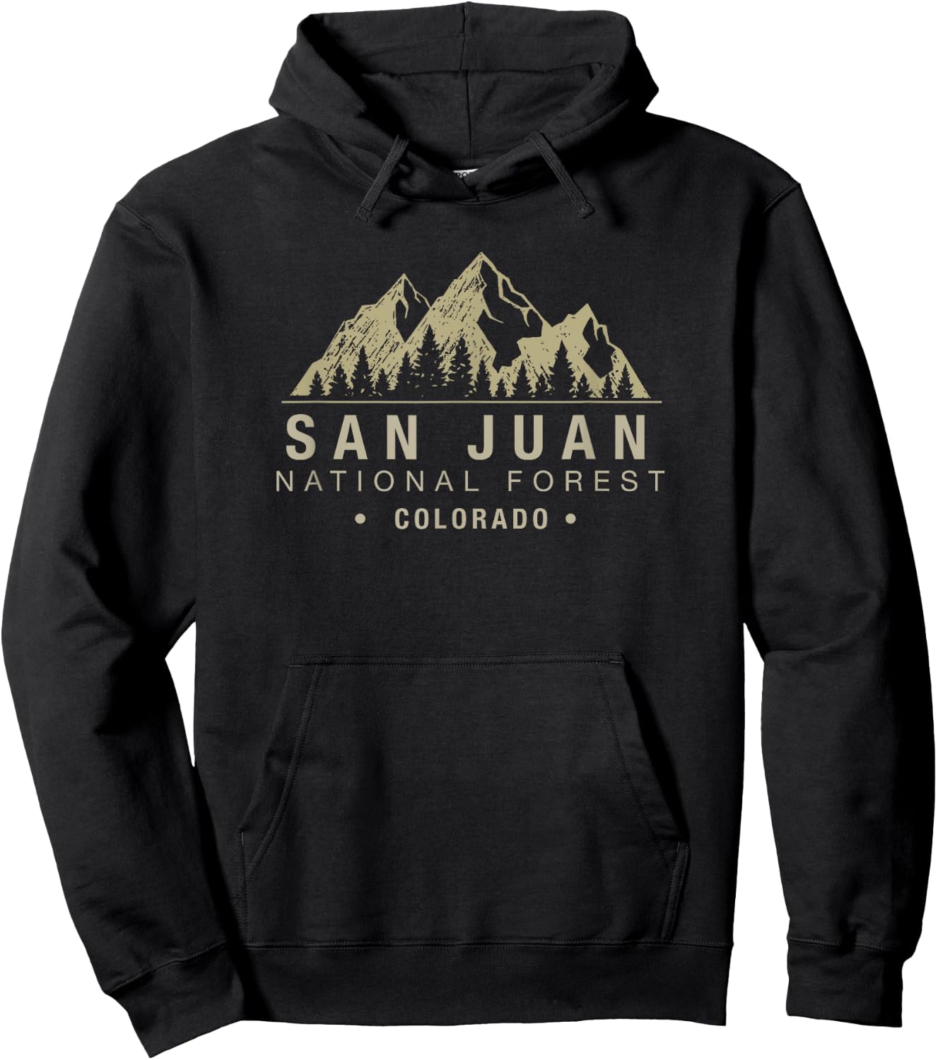 Colorado Souvenir San Juan National Forest Hoodie - Hoodie | Black