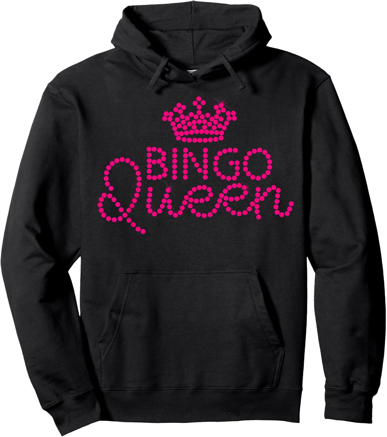 Funny Bingo Queen Casino Players Gambler Lucky Women Gift Hoodie - Hoodie | Black