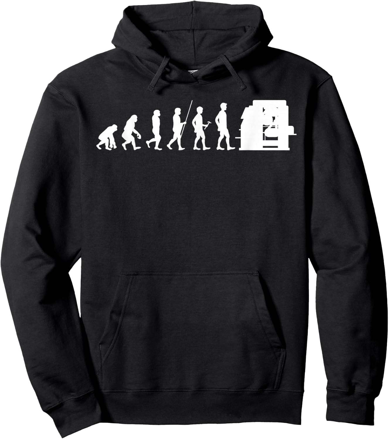 CNC Machine Operator Evolution for CNC Machinist Hoodie - Hoodie | Black