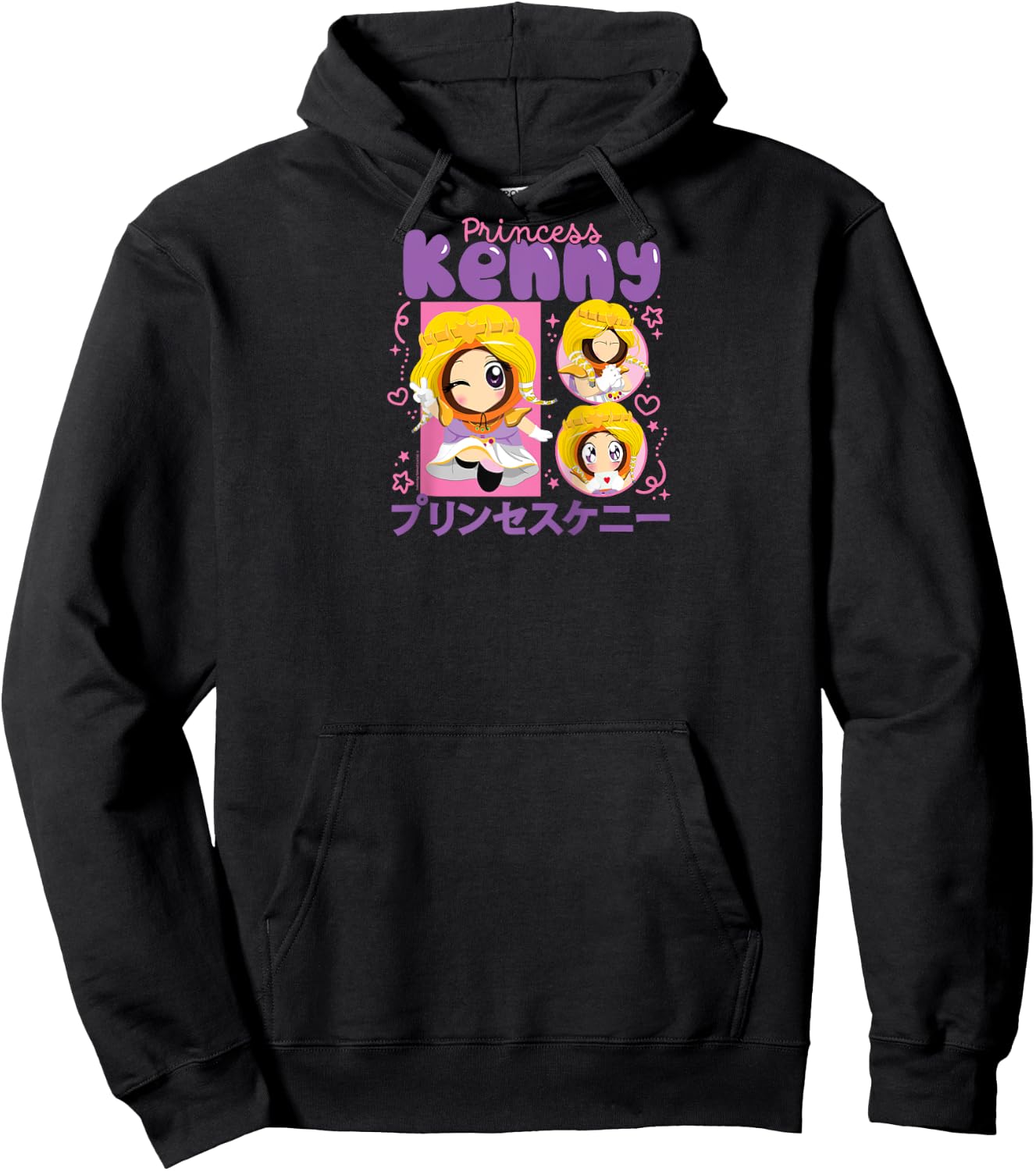 South Park - Kawaii Princess Kenny Raglan Baseball Hoodie - Hoodie | Black