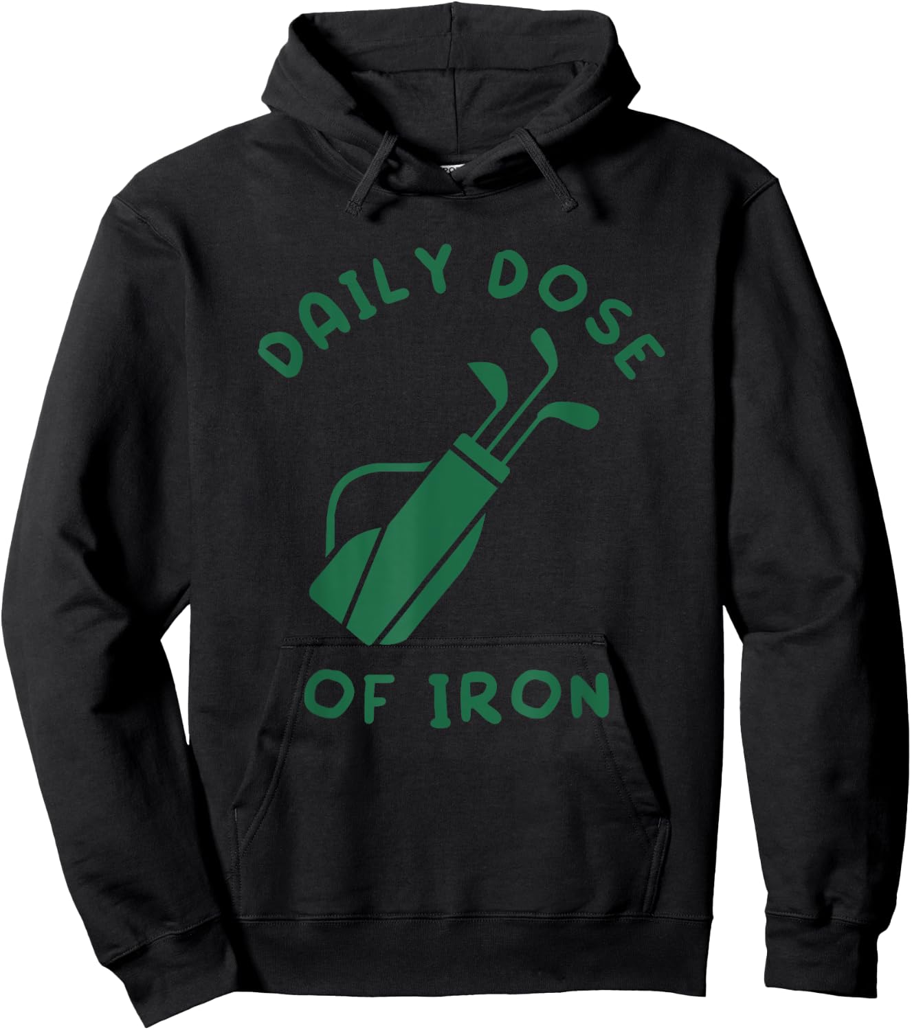 Daily Dose of Iron Funny Golf Player Hoodie - Hoodie | Black