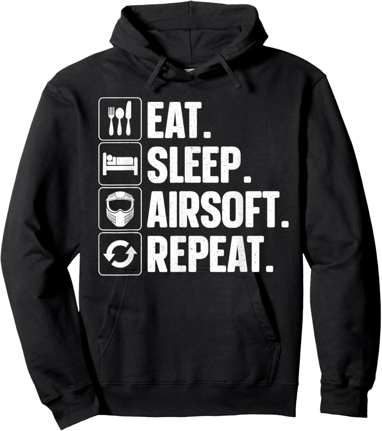 Best Airsoft Gift Airsoft Accessories & Stuff Airsoft Themed Black Small Modern Short Sleeve Lightweight, Classic fit, Durable for Airsoft Activities Hoodie - Hoodie | Black