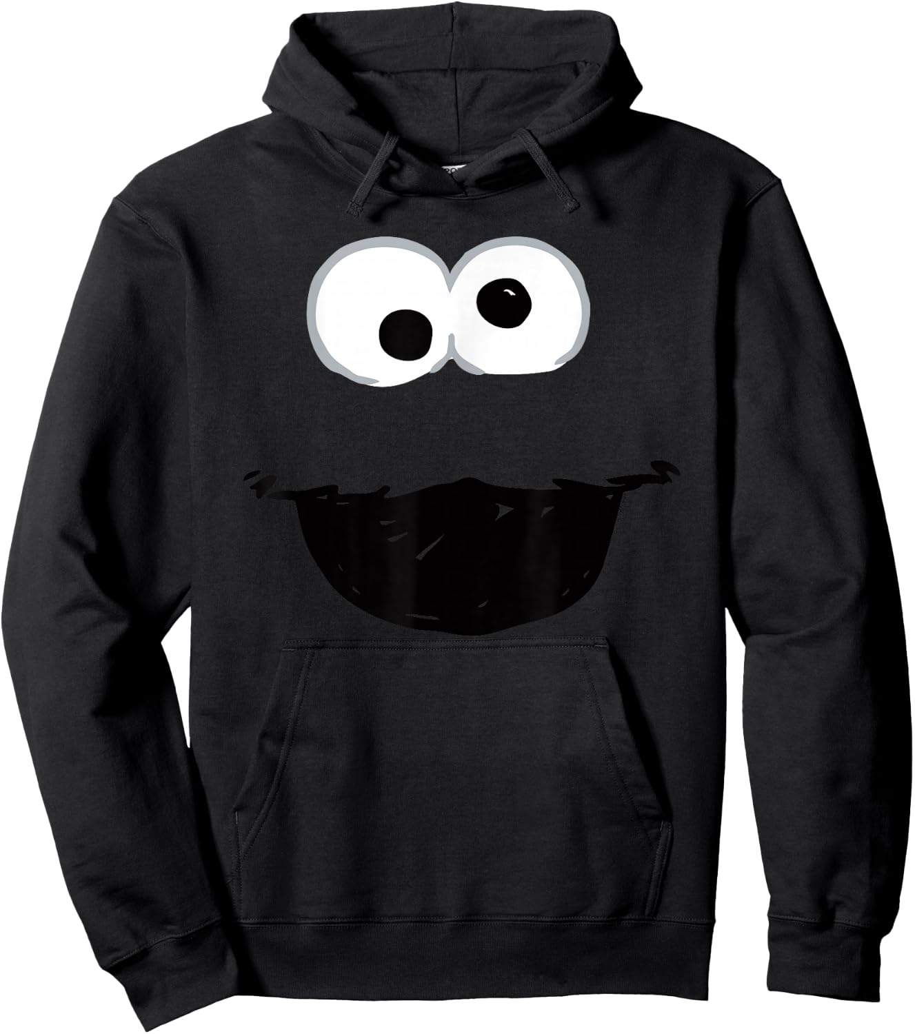 Sesame Street Cookie Monster Crayon Sketch Halloween Costume Hoodie - Hoodie | Black