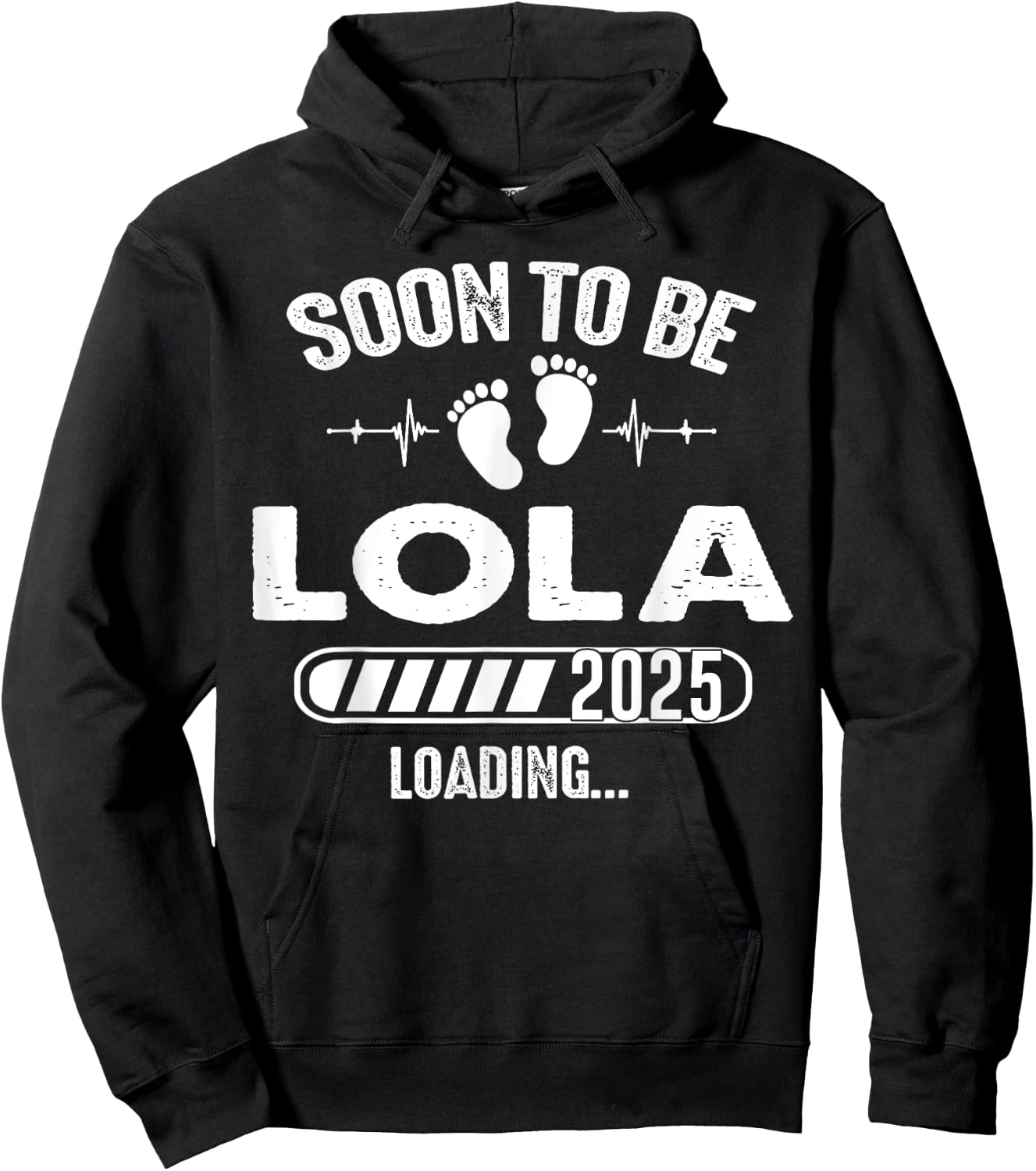Soon To Be Lola 2025 Baby Loading Hoodie - Hoodie | Black