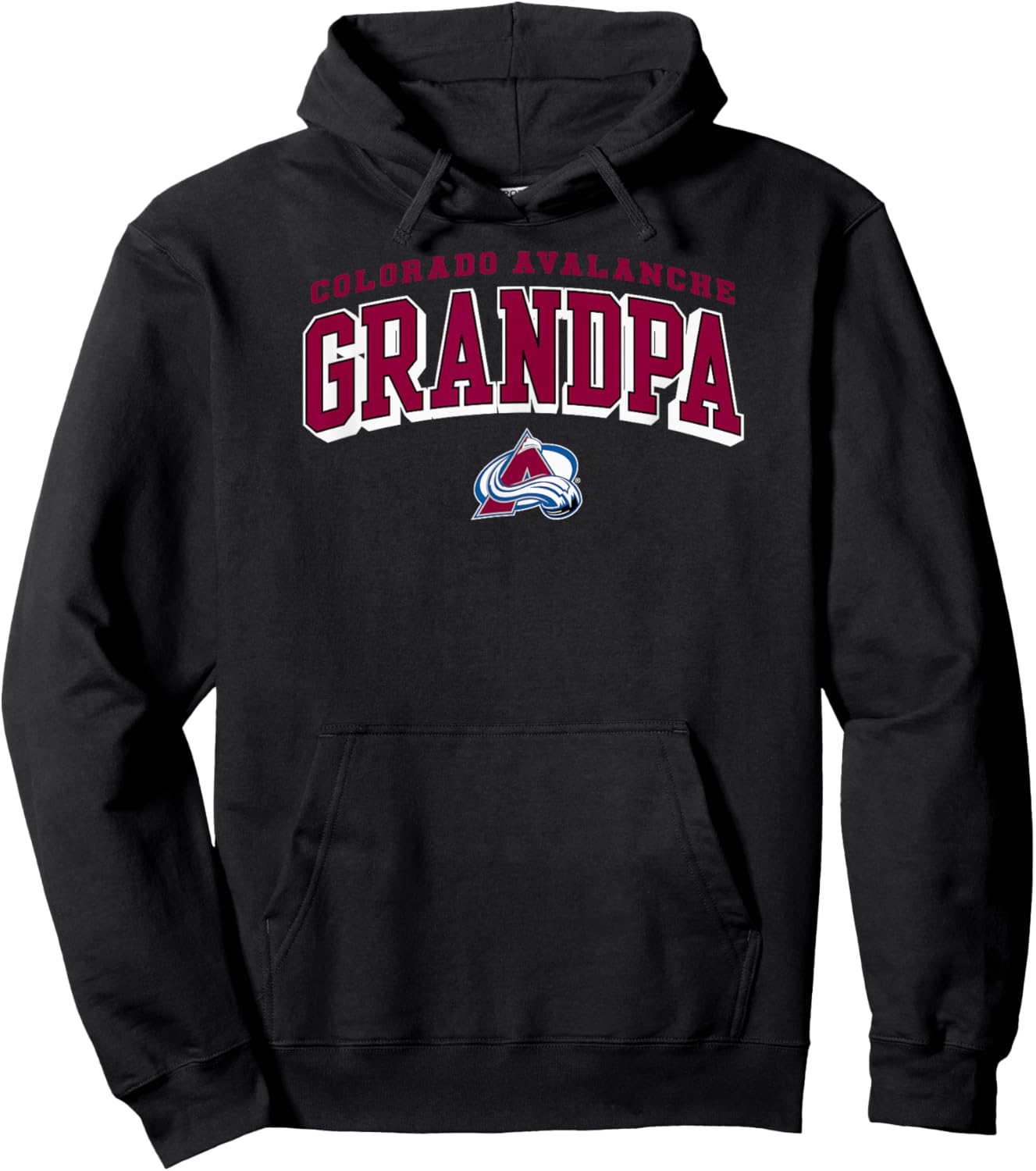 Colorado Avalanche Grandpa Arch Navy NHL Officially Licensed Hoodie - Hoodie | Black
