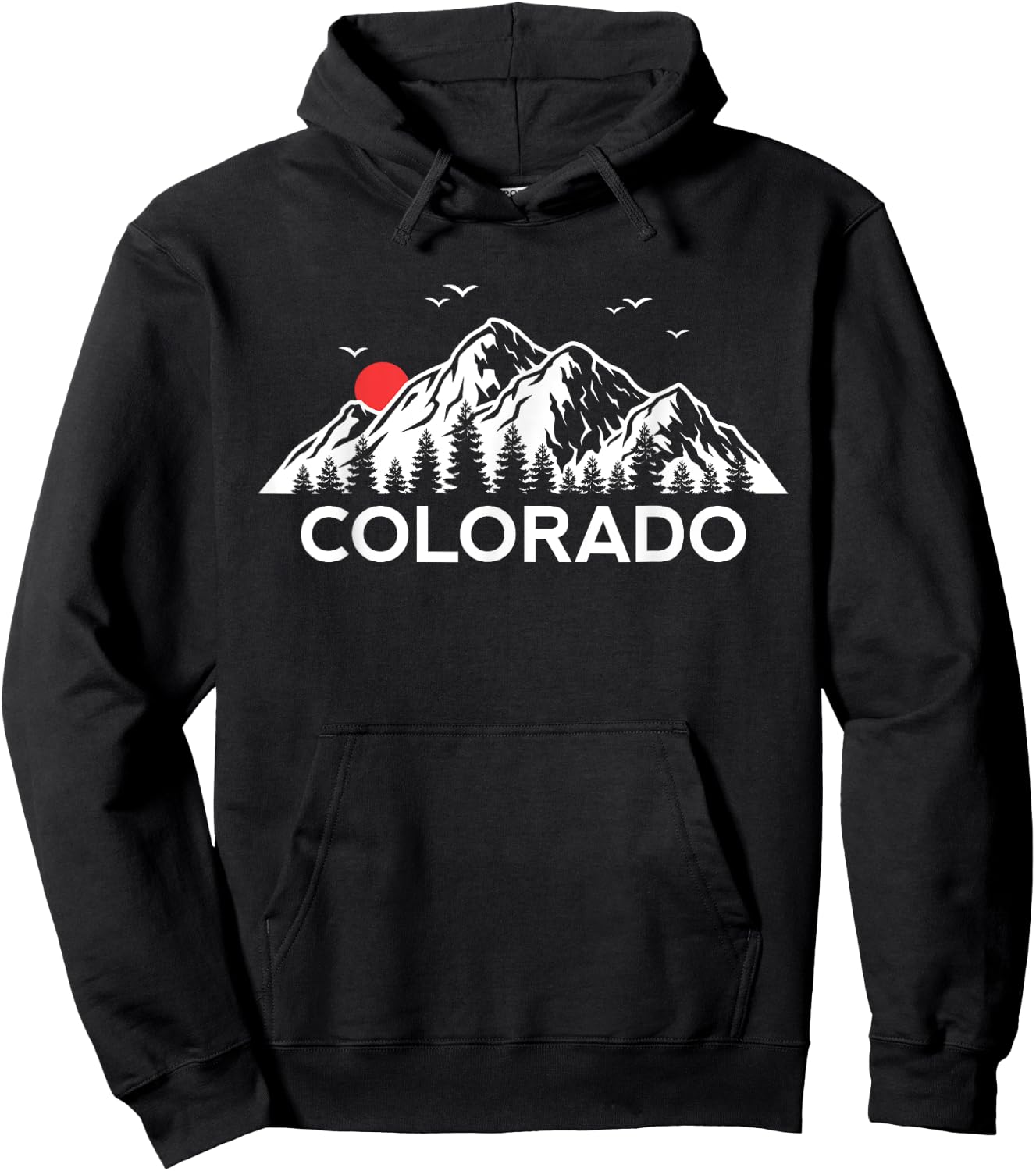 Colorado Forest Rocky Mountains Hoodie - Hoodie | Black