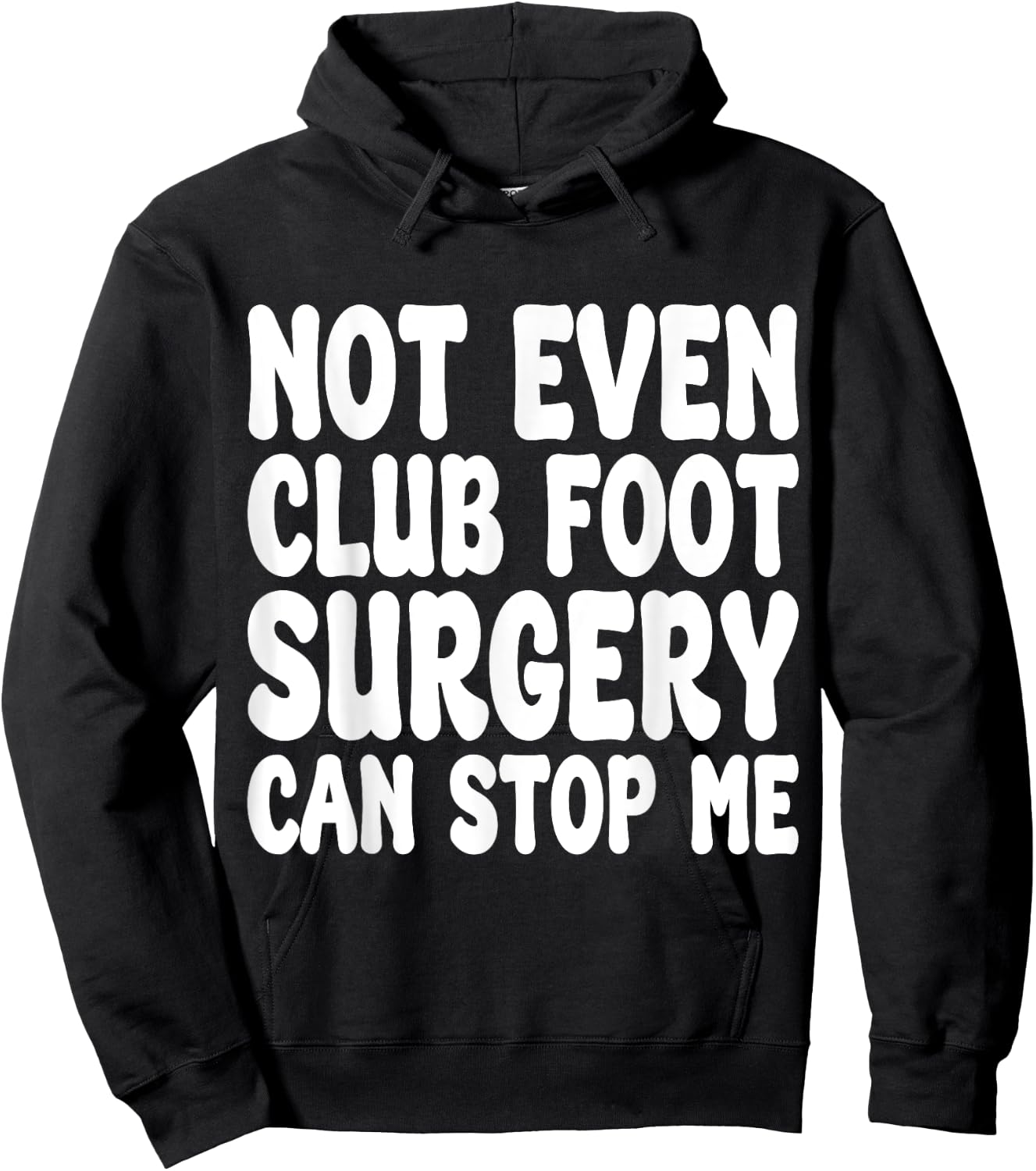Funny Club Foot Surgery, Club Foot Operation Recovery Hoodie - Hoodie | Black