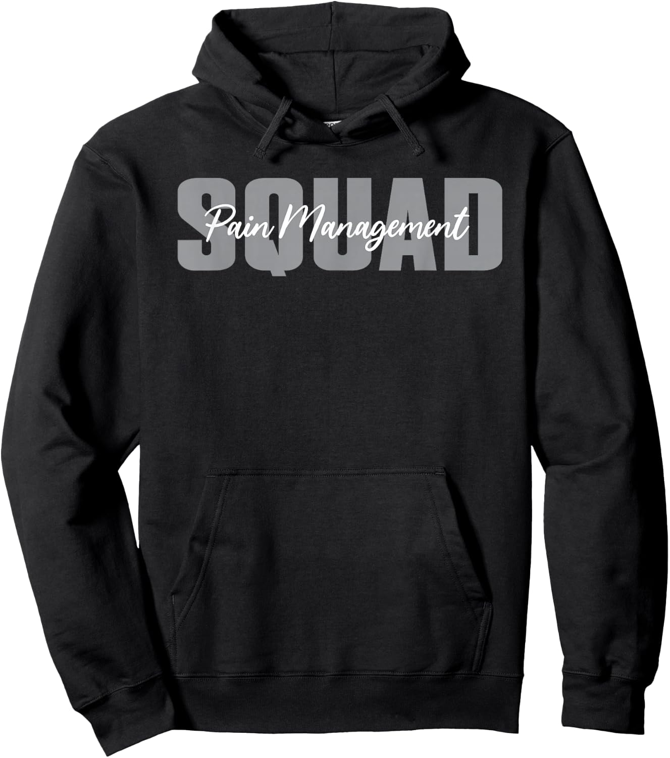 Pain Management Squad Typeset Outfit Hoodie - Hoodie | Black