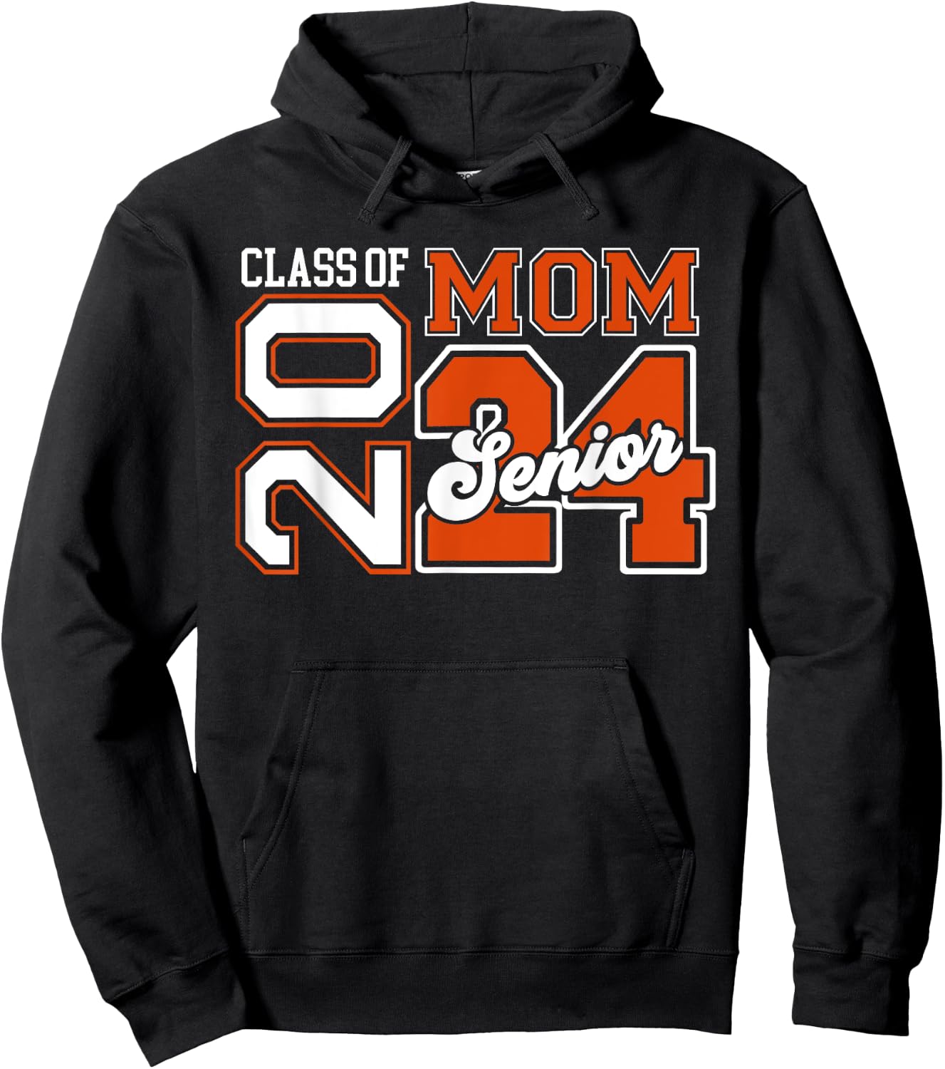 Proud Mom Graduation Outfit Senior Mom Class Of 2024 Hoodie - Hoodie | Black