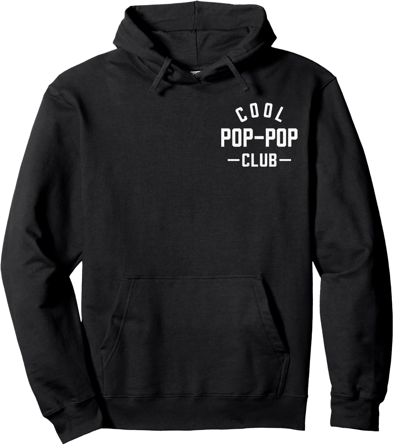 Pocket Cool Pop-Pop Club Best Pop Ever Retro Father's Day Hoodie - Hoodie | Black