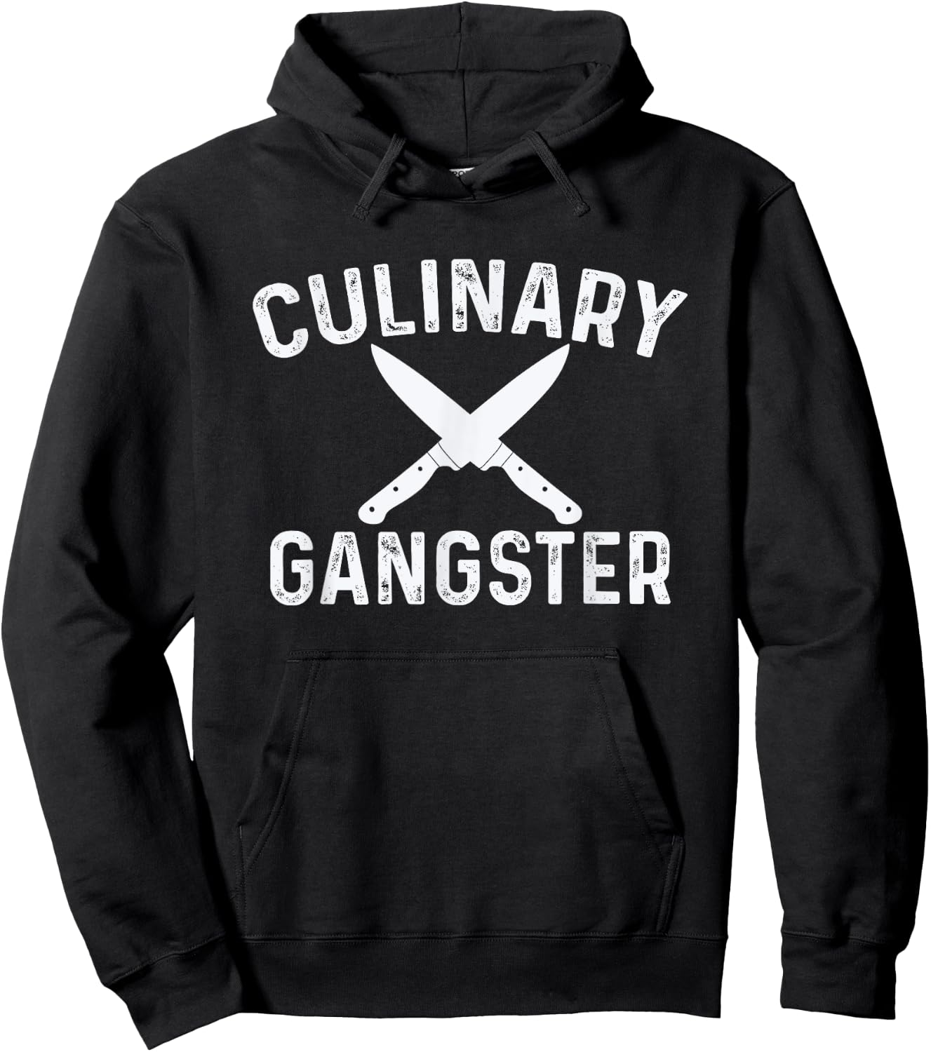 Culinary Gangster Cooking Themed Chefs Cooking Enthusiasts Hoodie - Hoodie | Black
