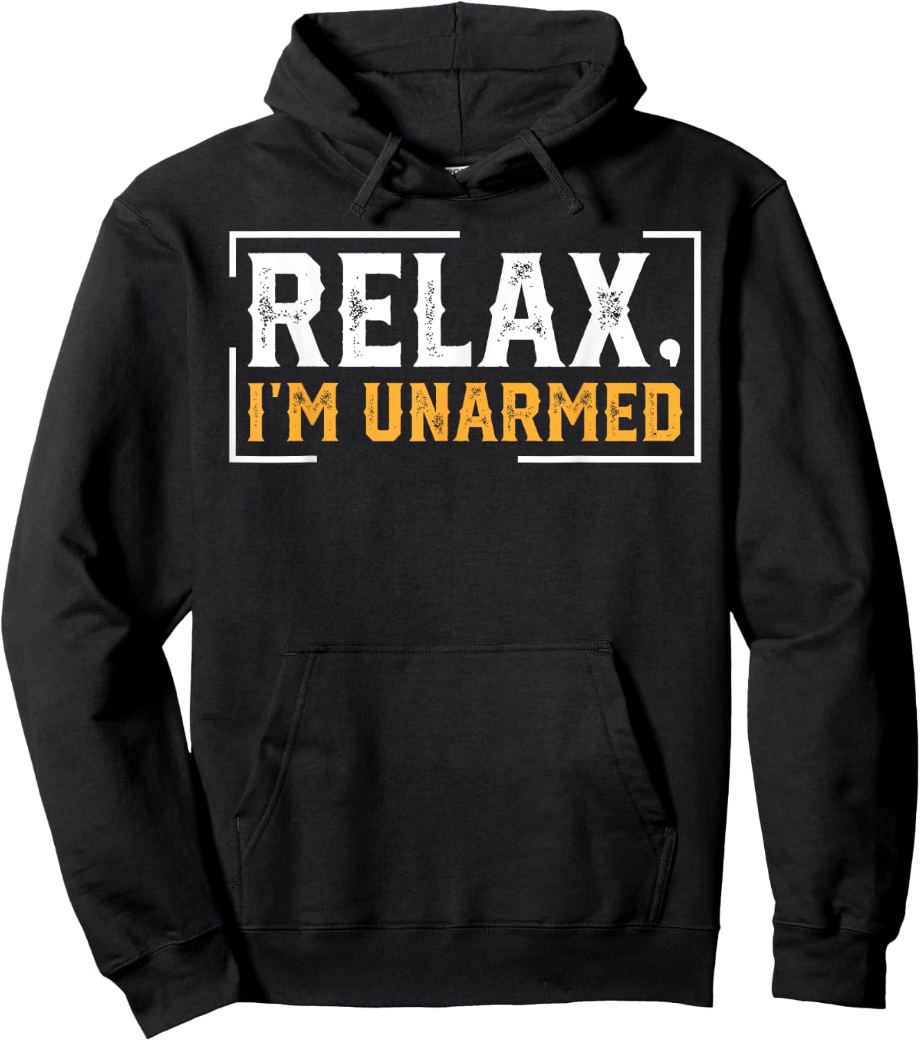 Relax I’m Unarmed Funny Hand Amputee Hoodie - Hoodie | Black