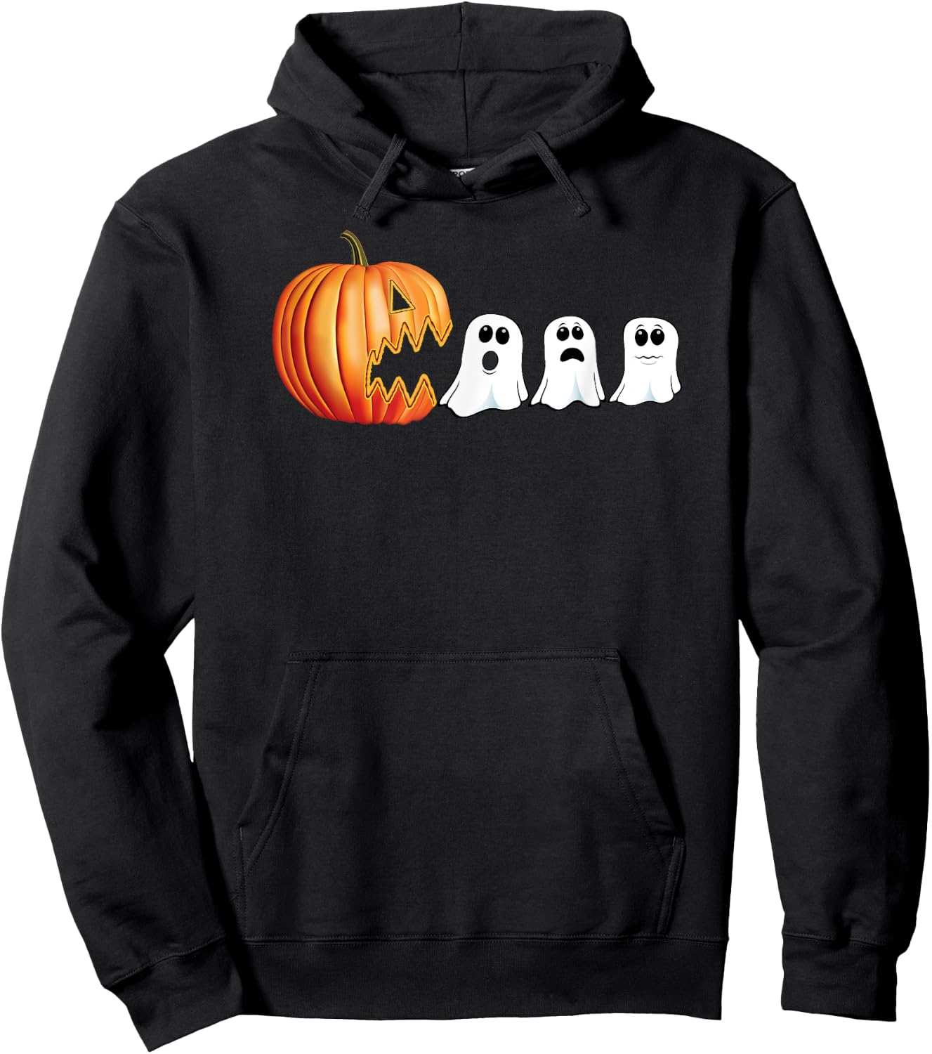 Funny Halloween Pumpkin Ghosts Jack o Lantern Hoodie - Hoodie | Black
