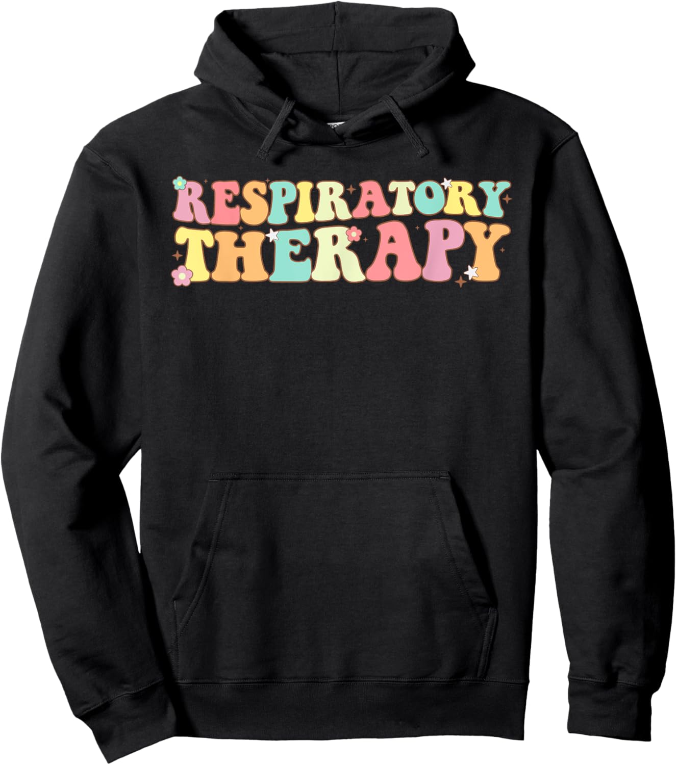 RT Respiratory Therapy therapist Groovy RT Care Student Hoodie - Hoodie | Black