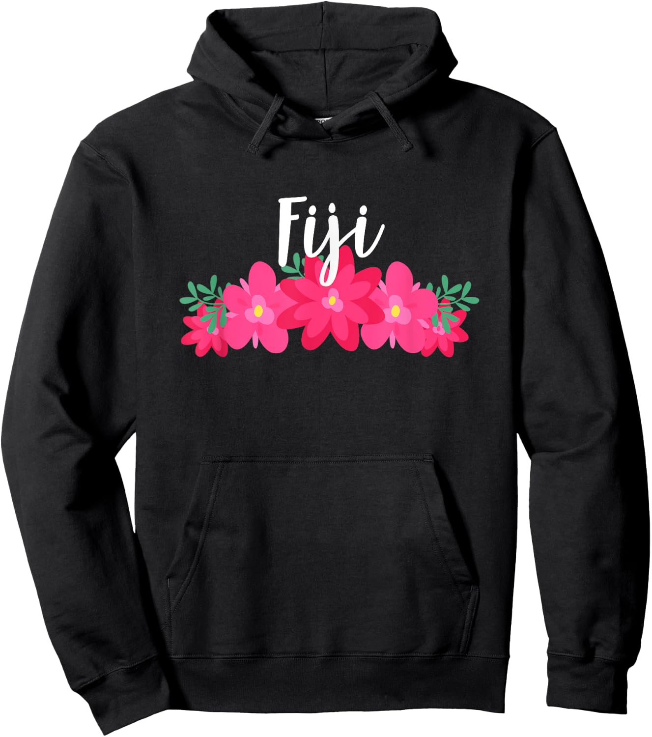 Fiji Tropical Vacation Hoodie - Hoodie | Black