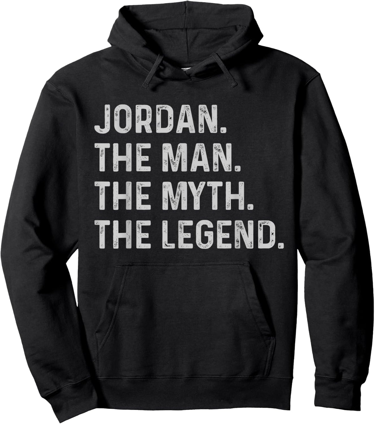Jordan The Man The Myth The Legend - Funny Gift Jordan Hoodie - Hoodie | Black